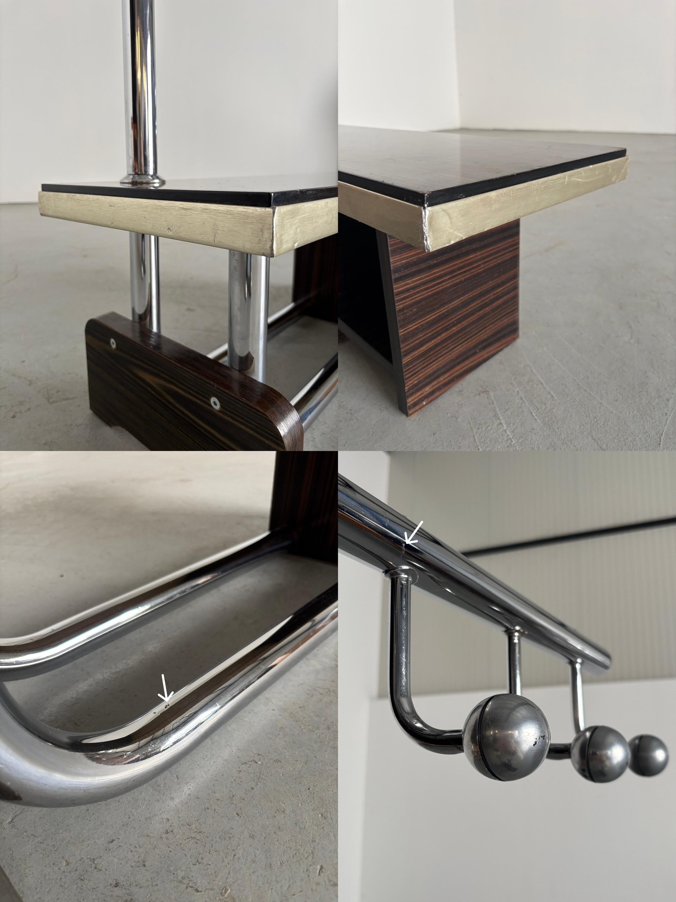 Modernist Coat Rack with Bench