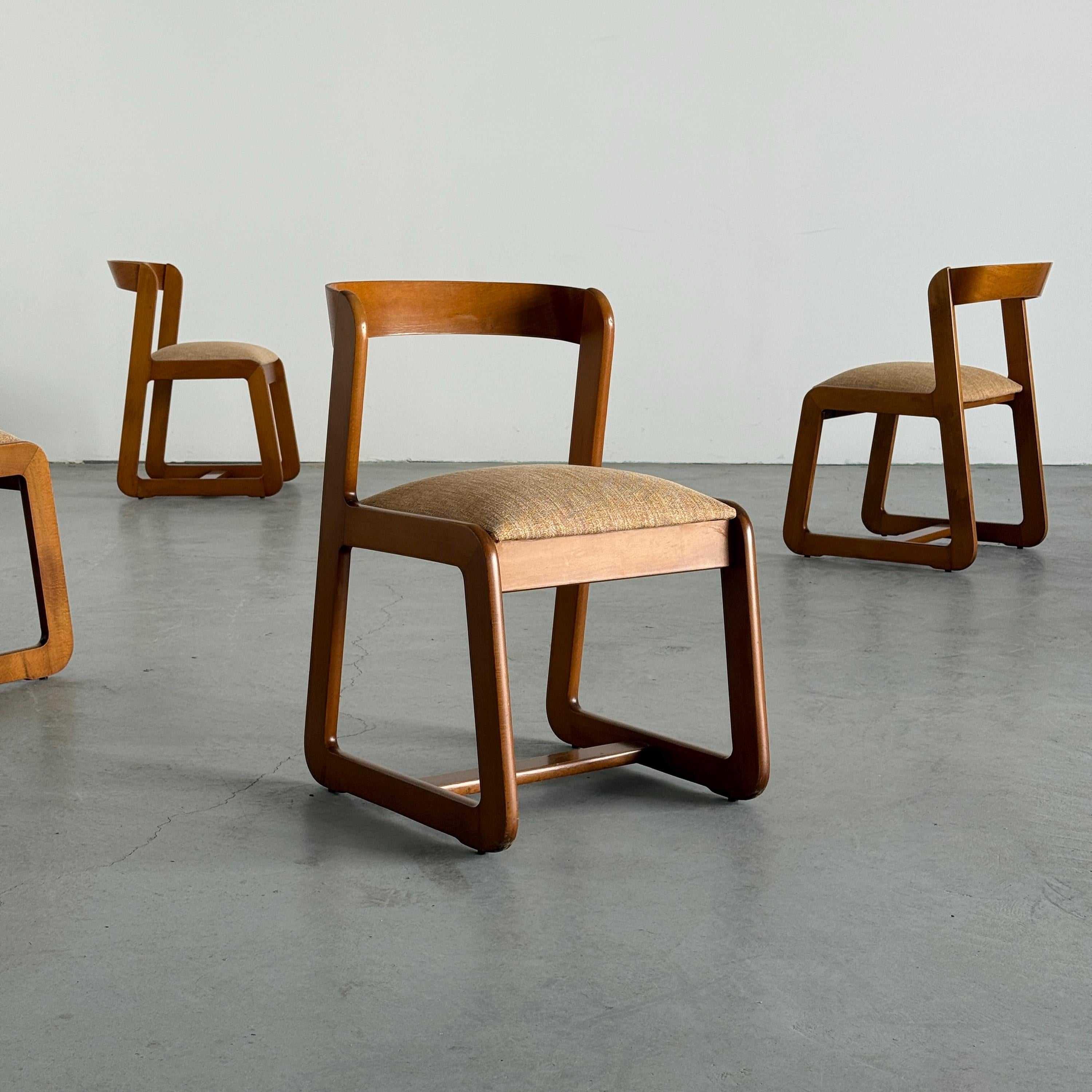 Dining Chairs Attributed to Willy Rizzo for Mario Sabot