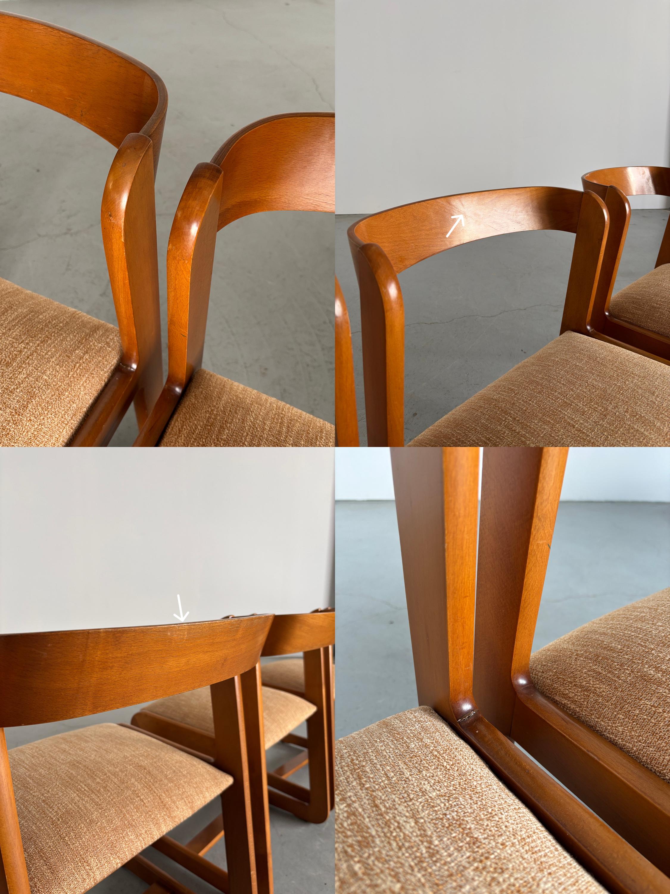 Dining Chairs Attributed to Willy Rizzo for Mario Sabot