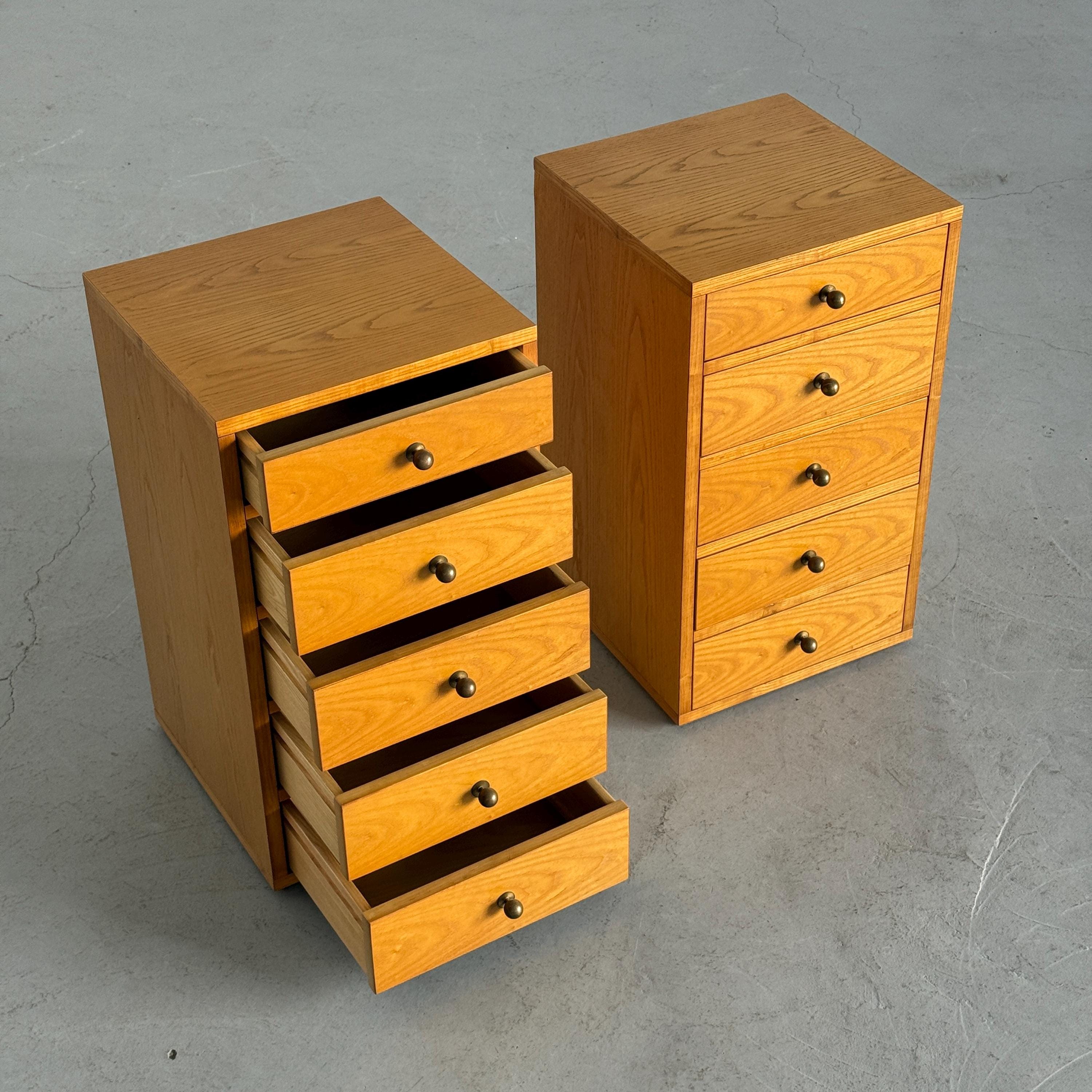 Danish Oak Bedside Chests