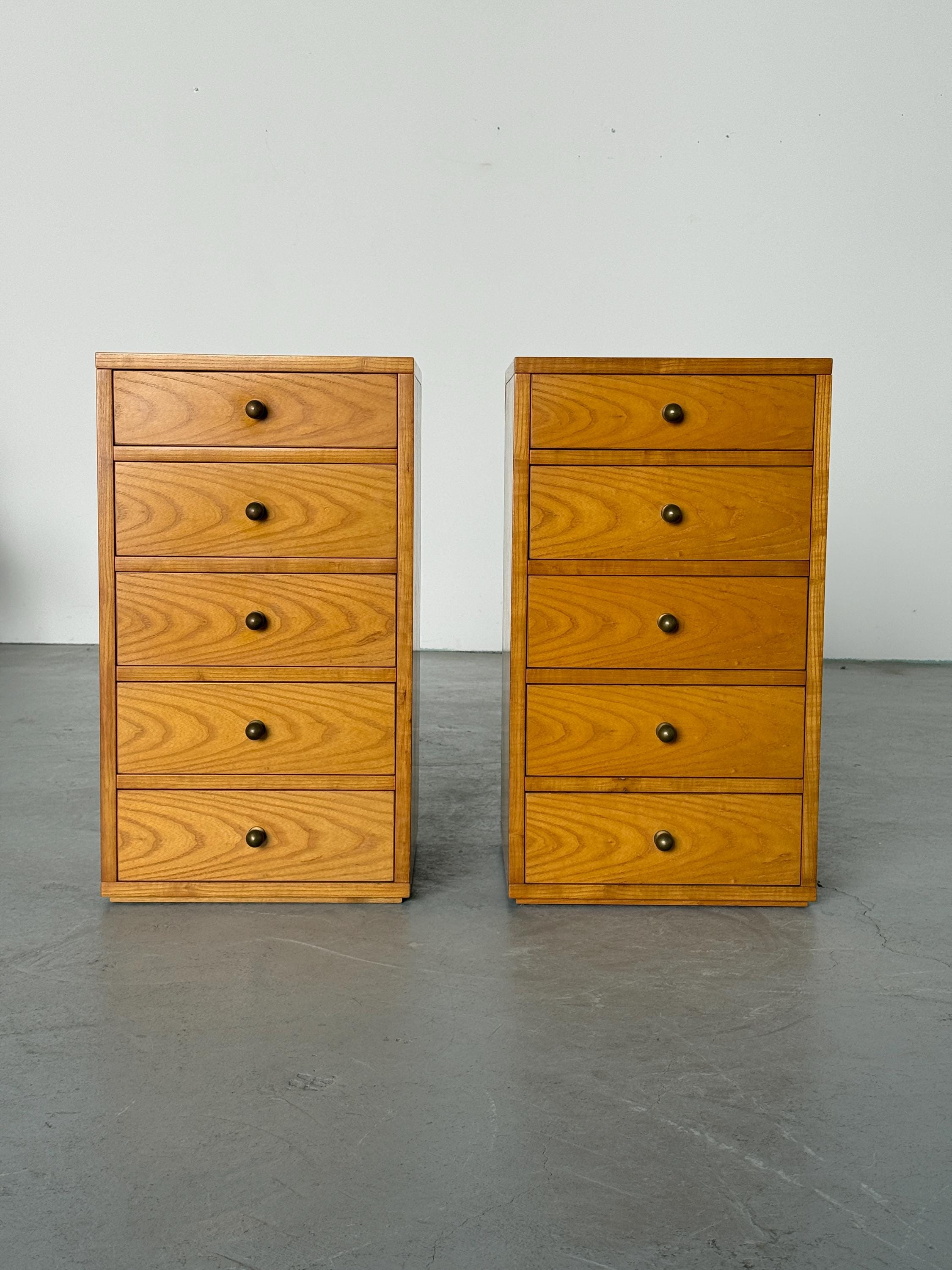 Danish Oak Bedside Chests