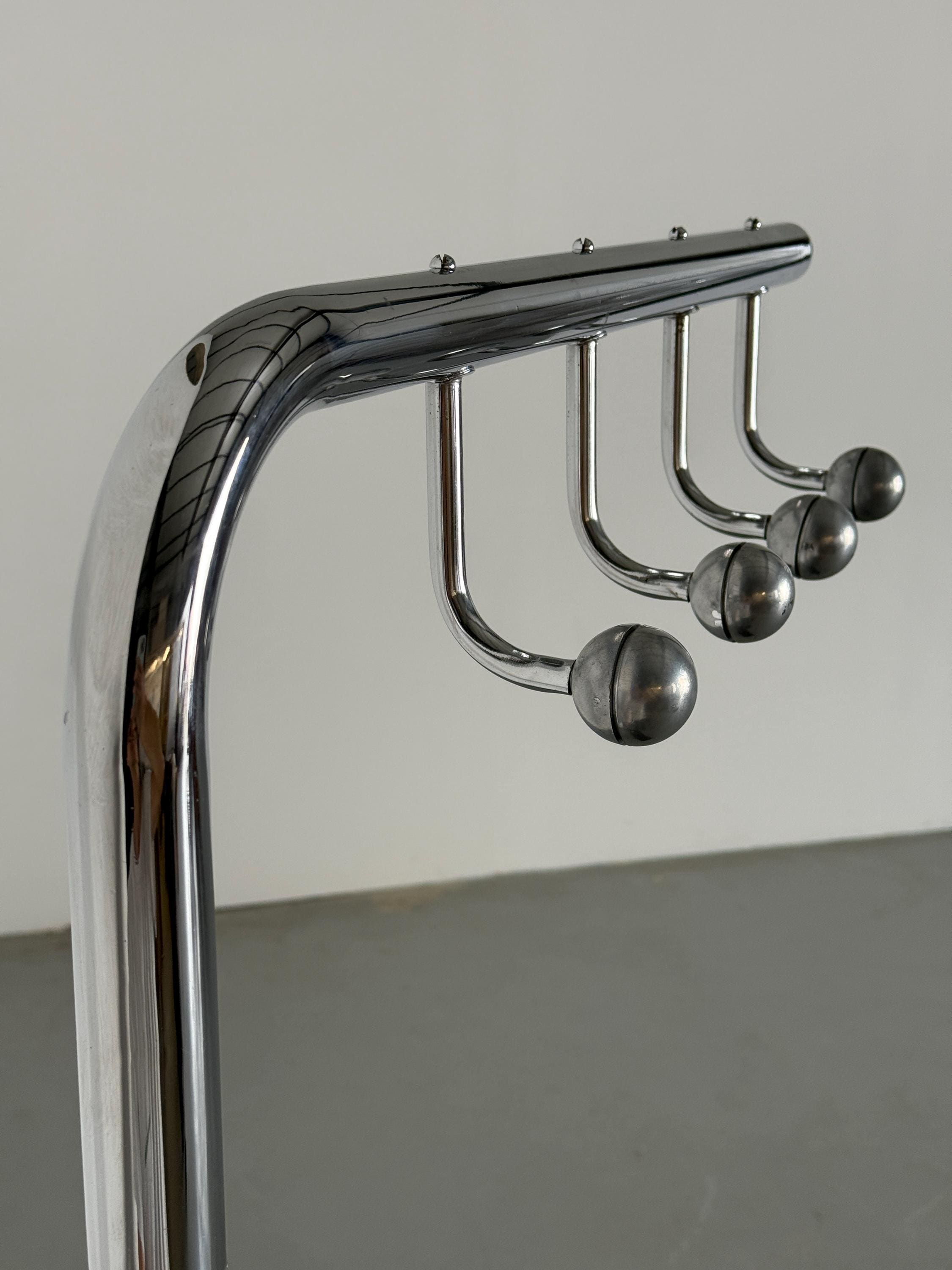 Modernist Coat Rack with Bench