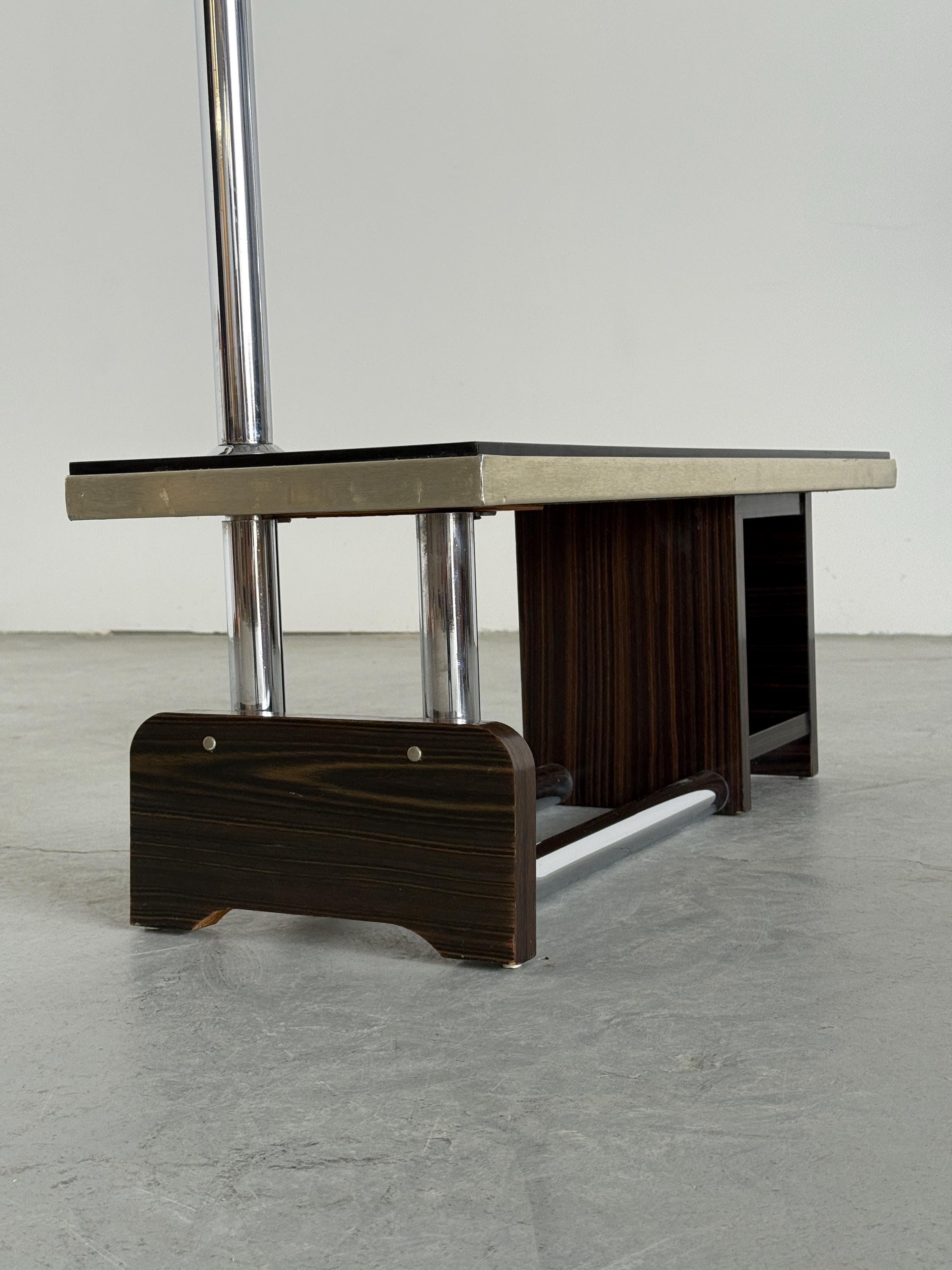 Modernist Coat Rack with Bench