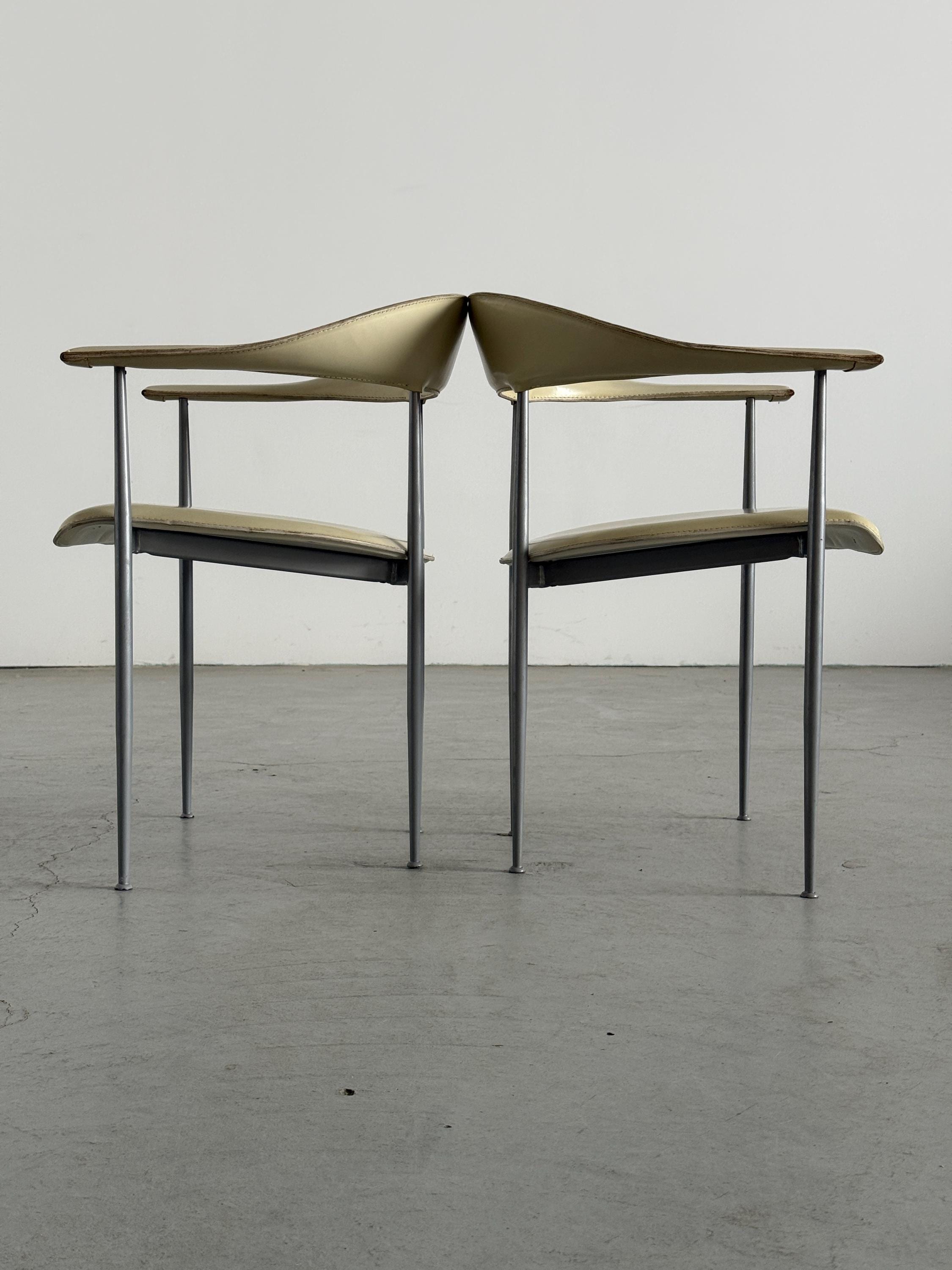 'P40' Dining Chairs by Vegni & Gualtierotti for Fasem
