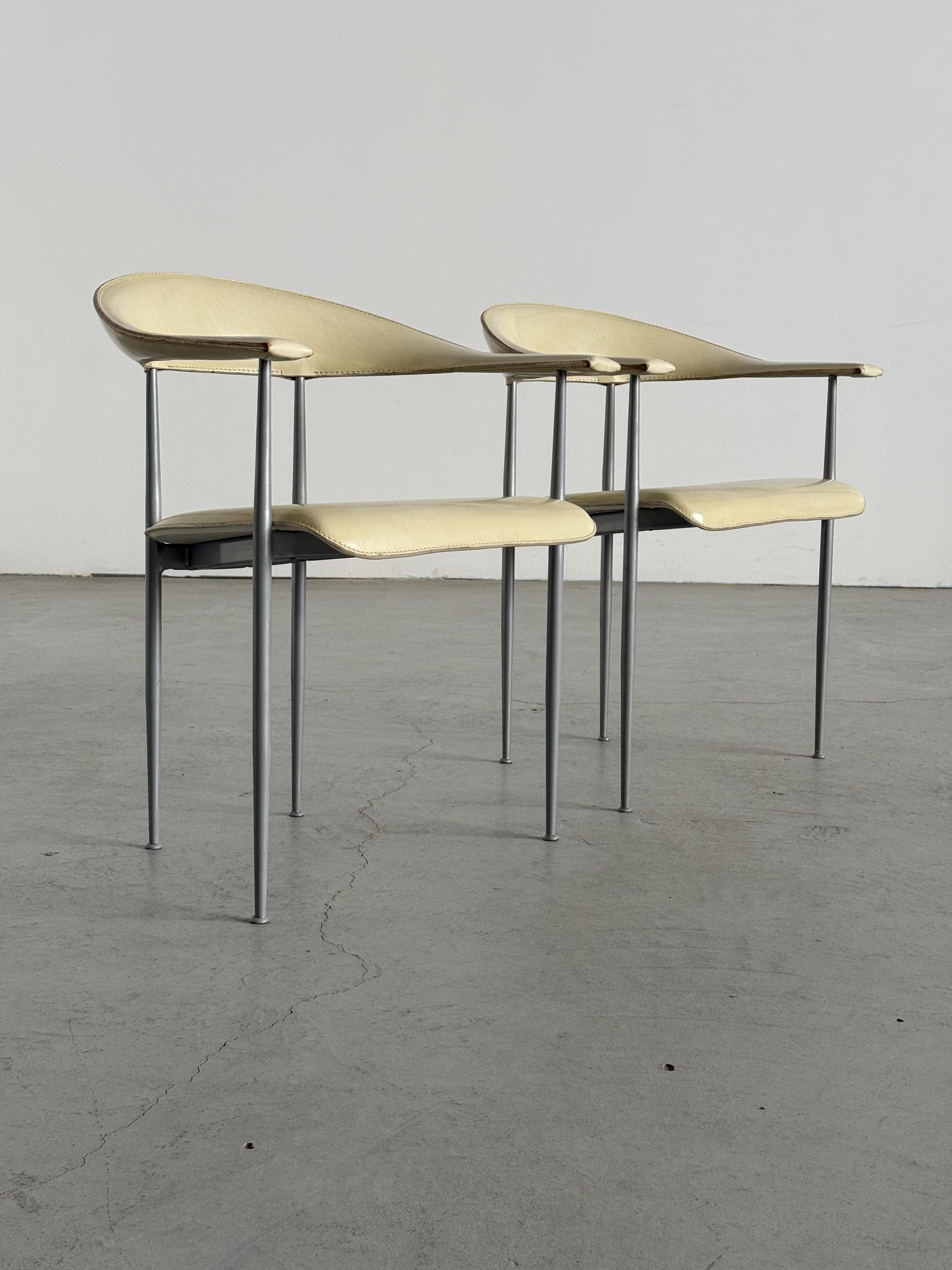 'P40' Dining Chairs by Vegni & Gualtierotti for Fasem