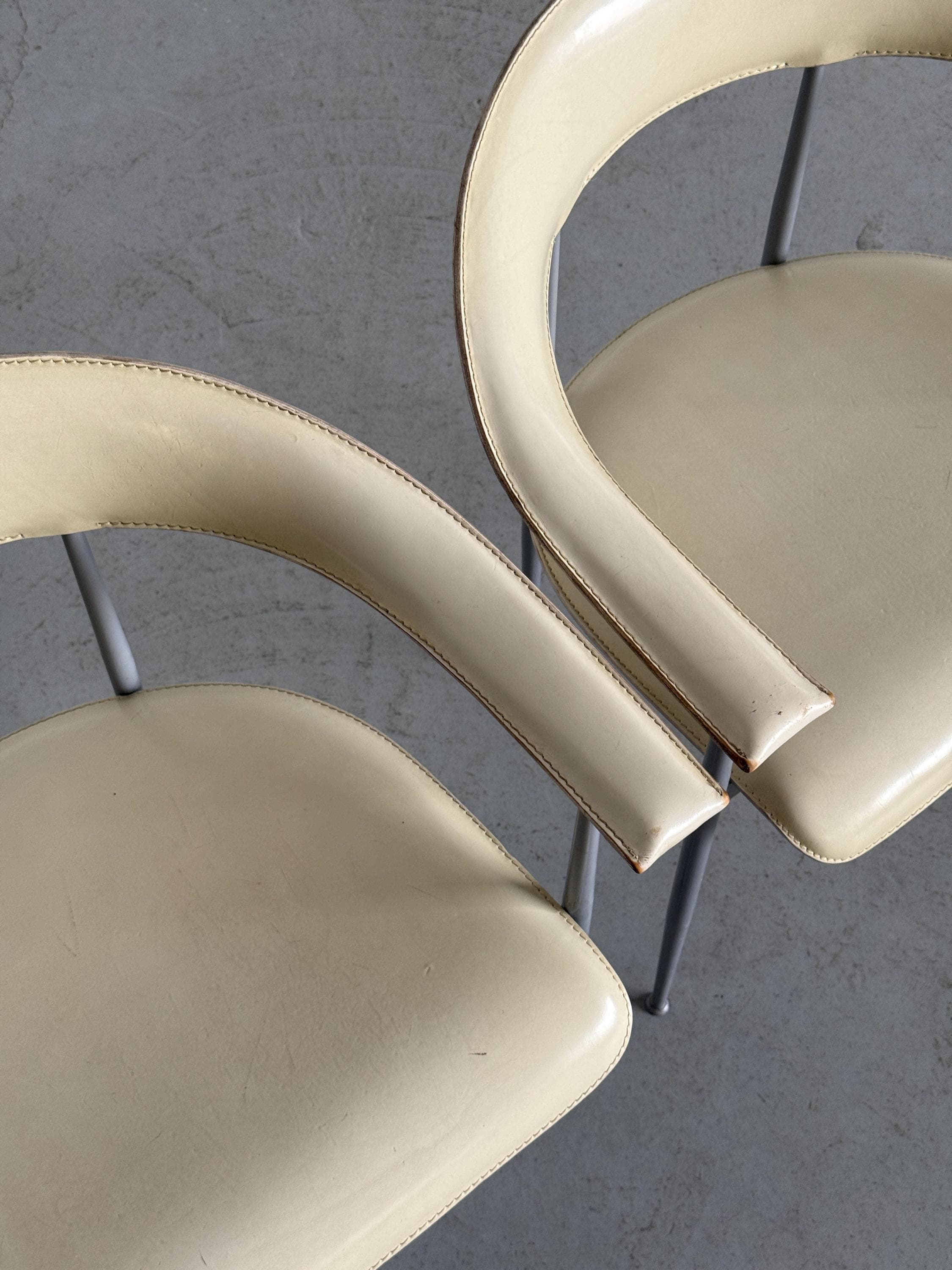 'P40' Dining Chairs by Vegni & Gualtierotti for Fasem