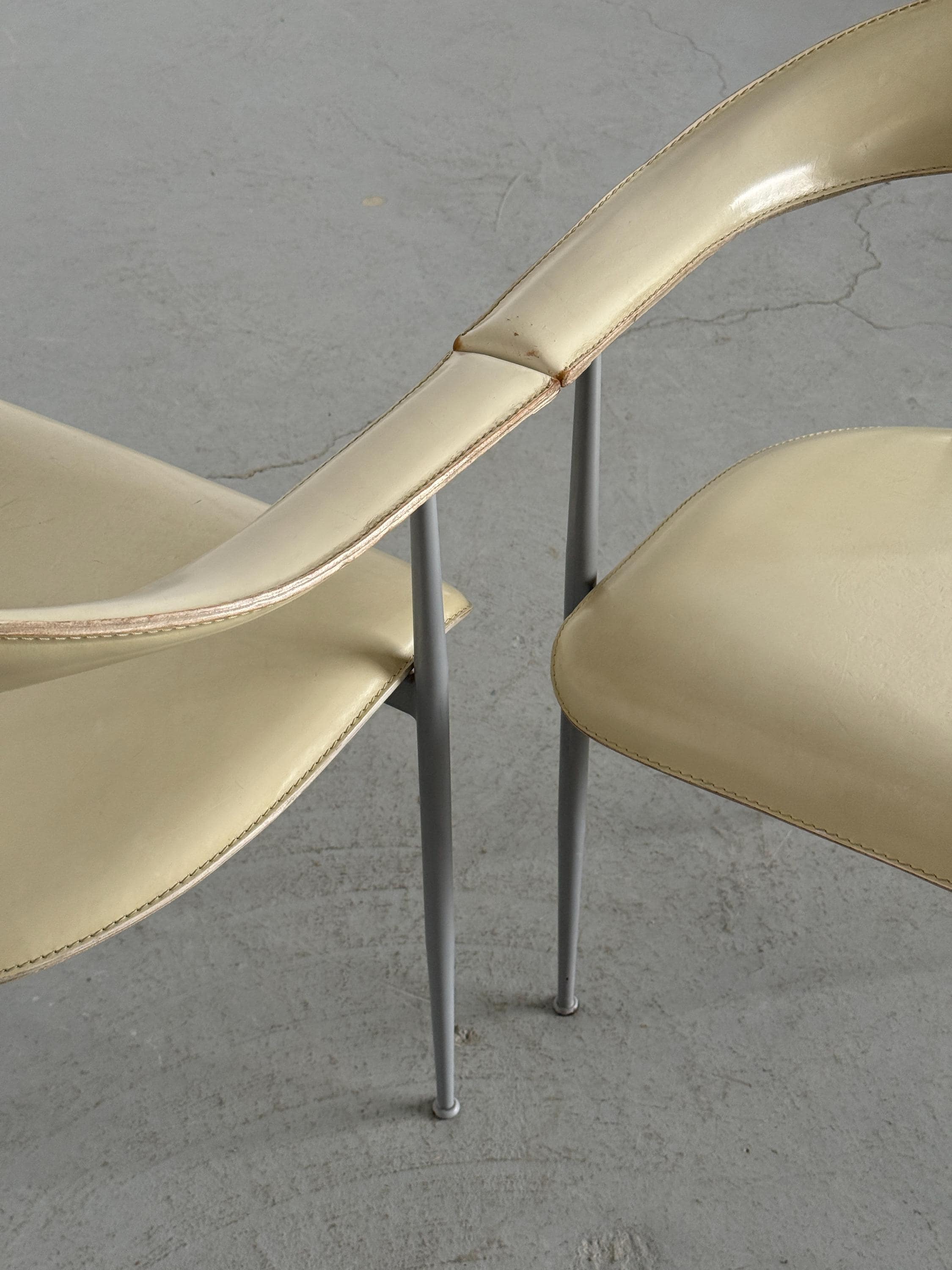 'P40' Dining Chairs by Vegni & Gualtierotti for Fasem