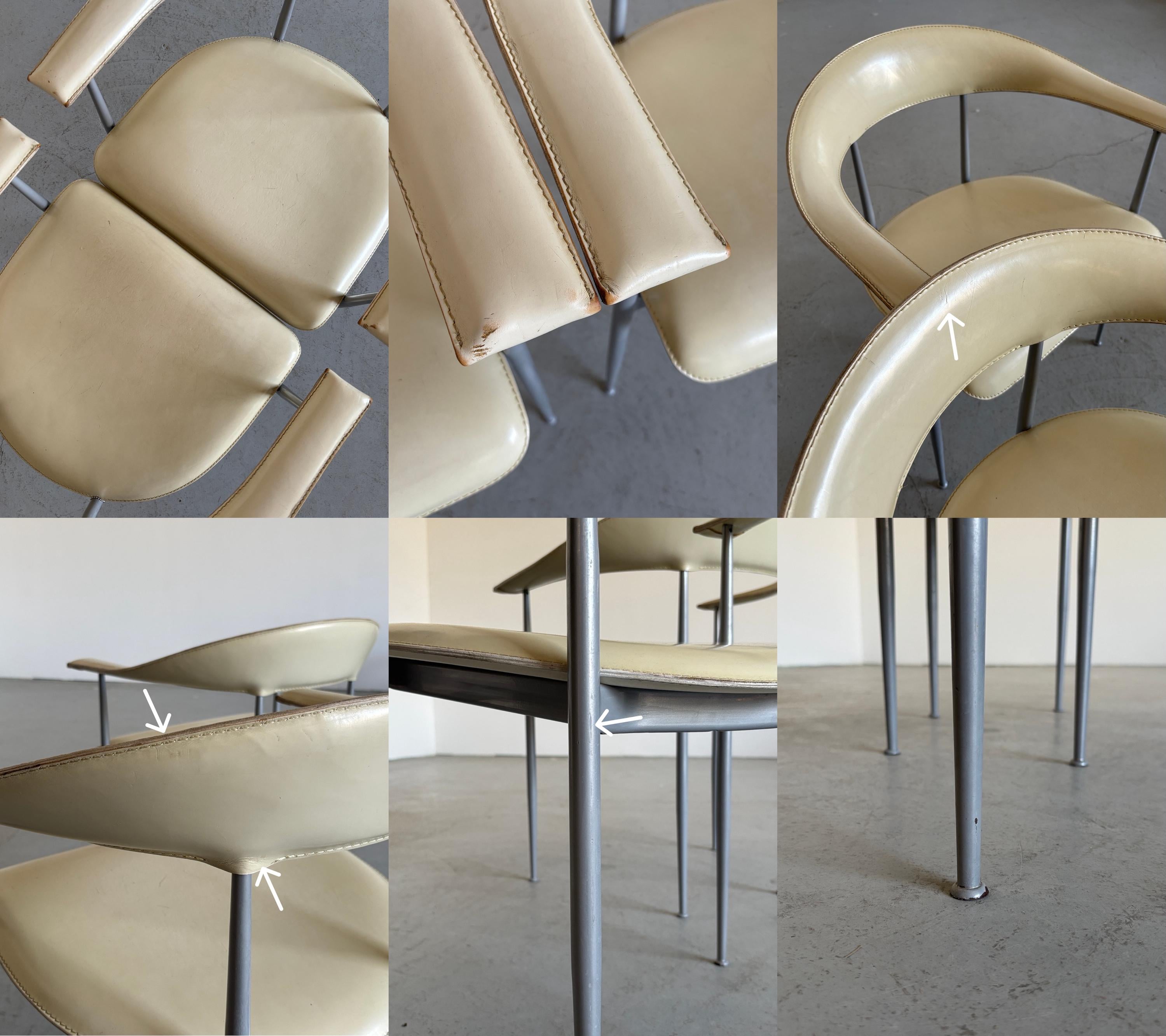 'P40' Dining Chairs by Vegni & Gualtierotti for Fasem
