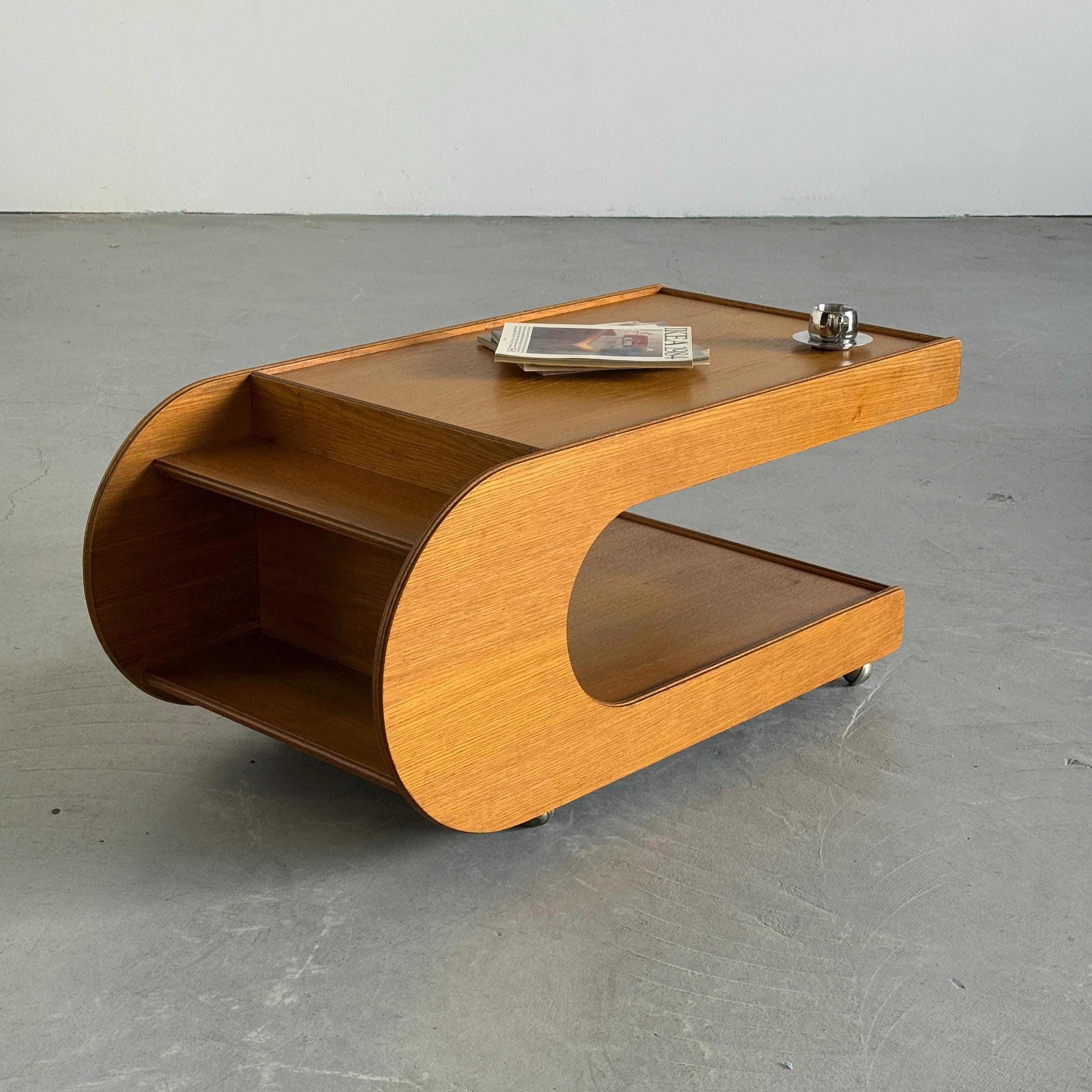 Modernist Veneered Coffee Table