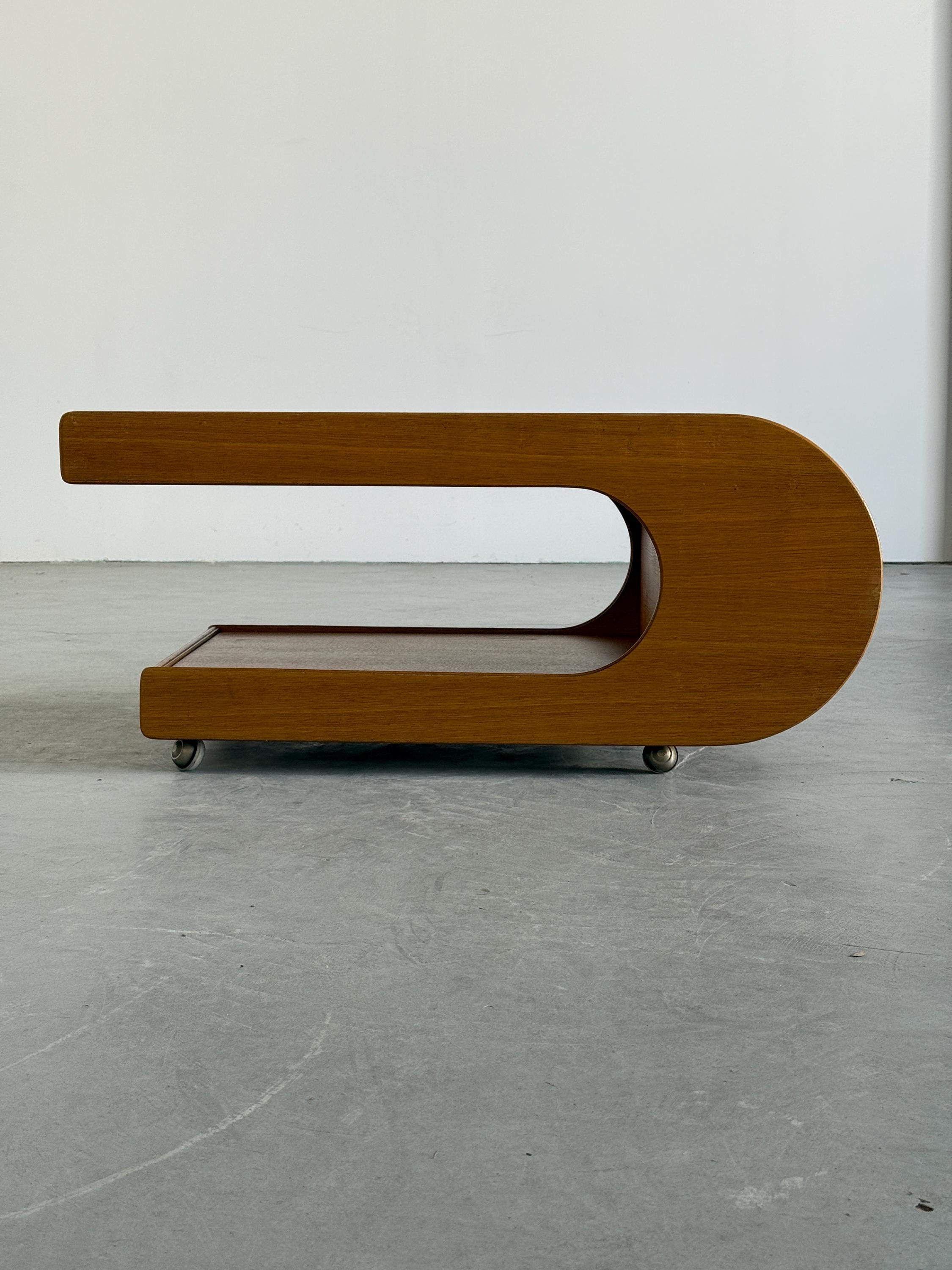 Modernist Veneered Coffee Table