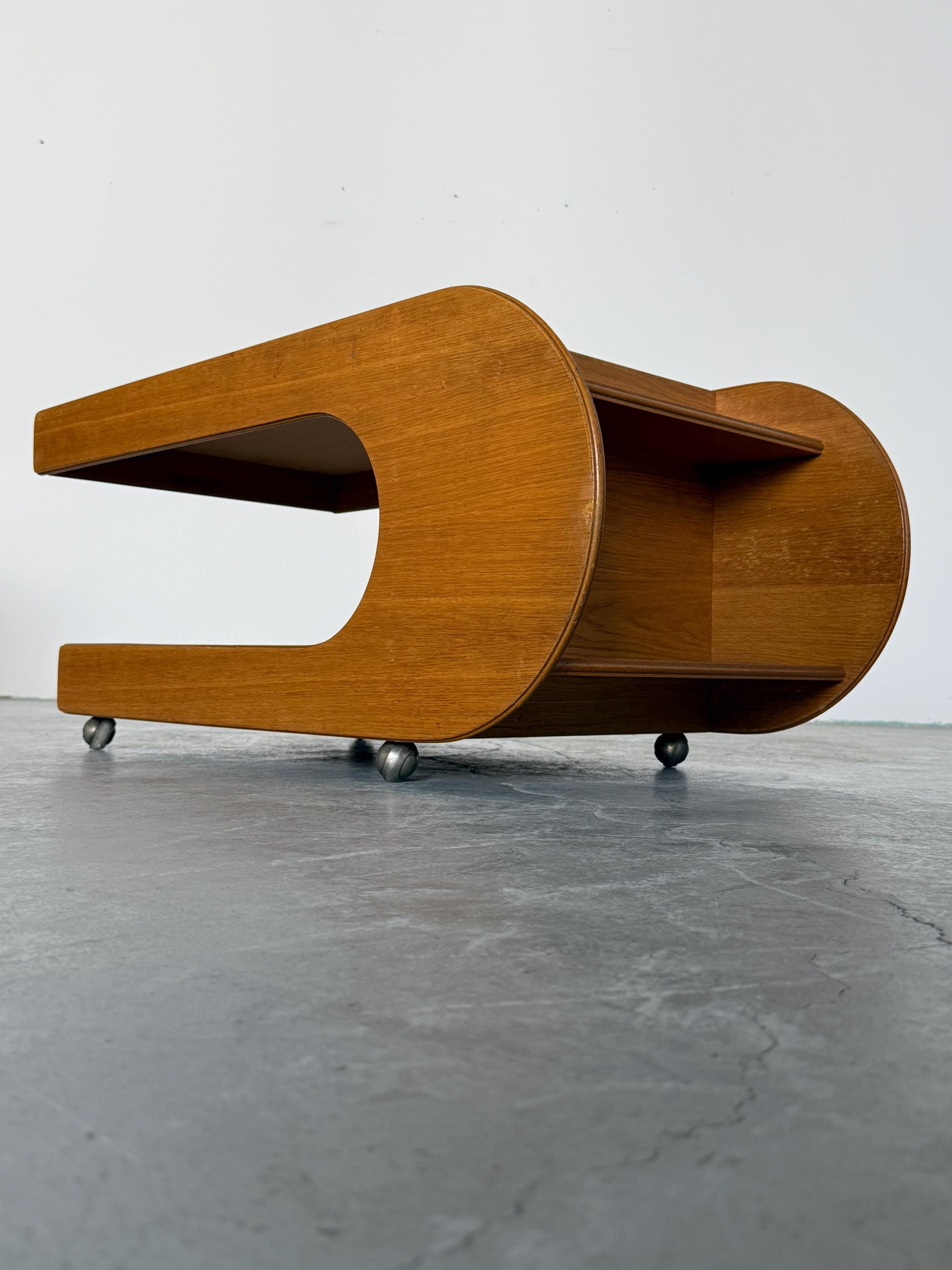 Modernist Veneered Coffee Table