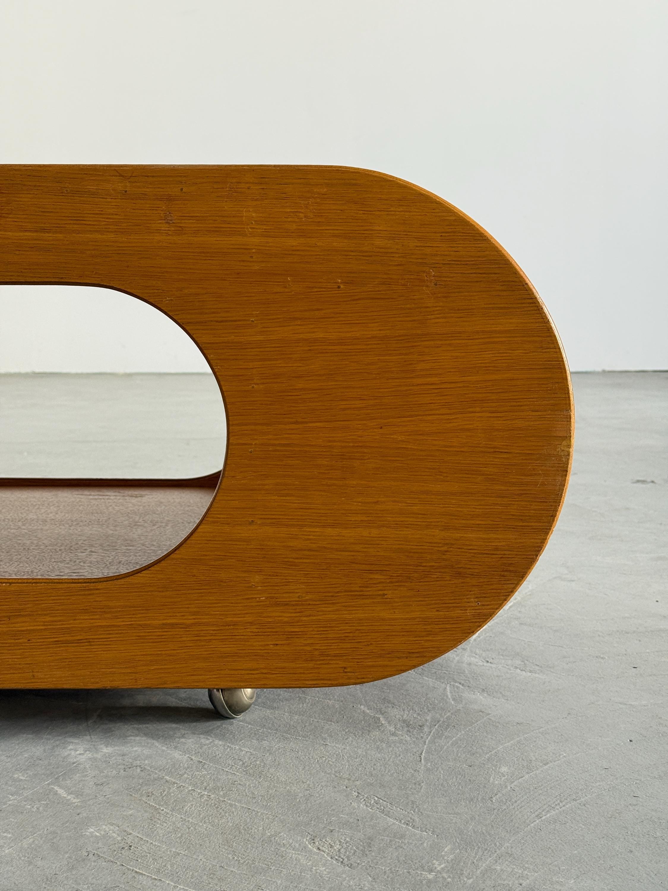 Modernist Veneered Coffee Table
