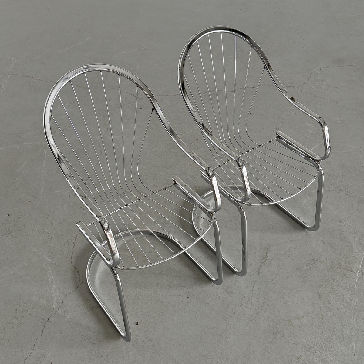 Armchairs Atrributed to Gastone Rinaldi for Rima