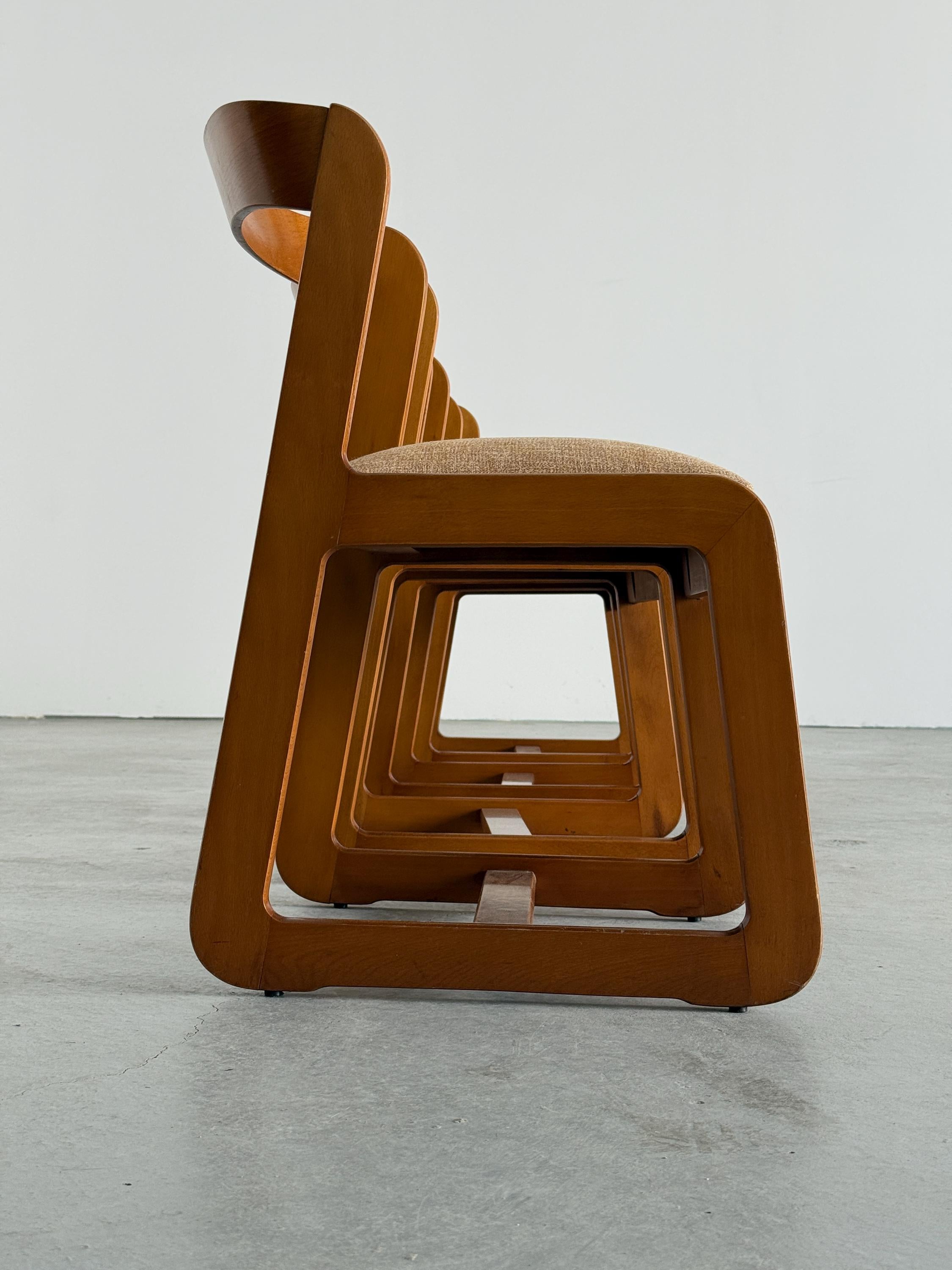 Dining Chairs Attributed to Willy Rizzo for Mario Sabot
