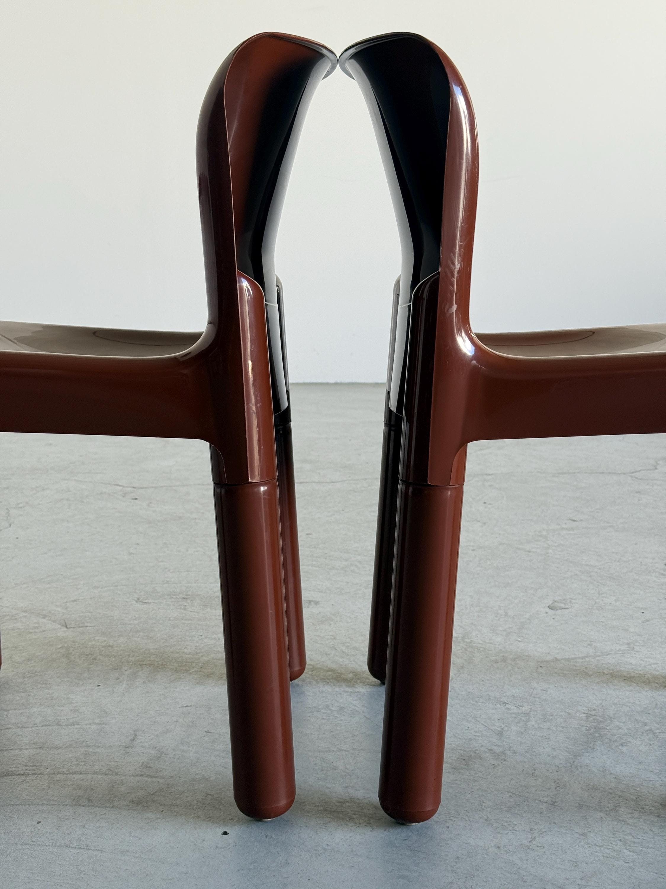 ‘4875’ Dining Chairs by Carlo Bartoli for Kartell