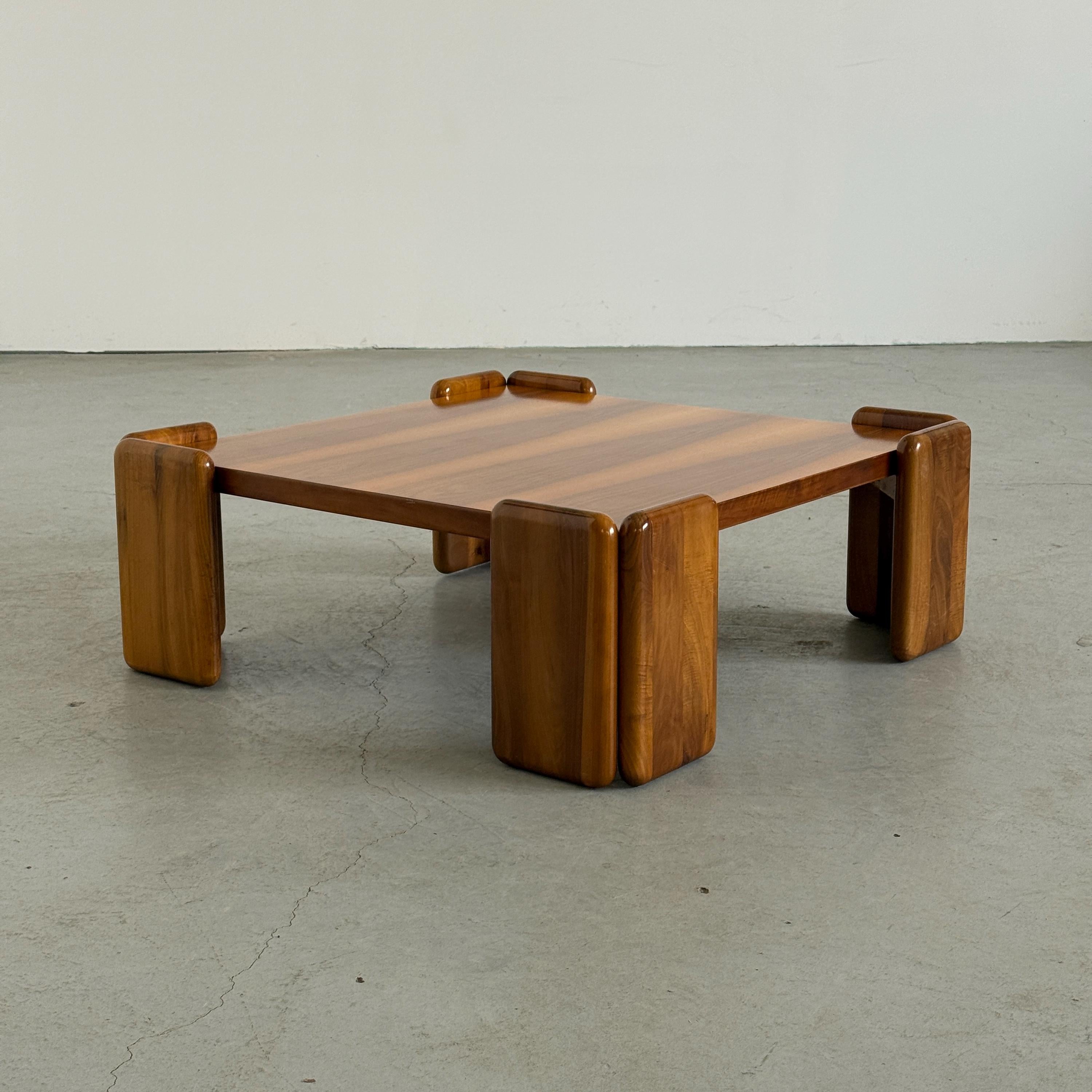 ‘Sapporo’ Walnut Coffee Table by Mario Marenco for Mobilgirgi