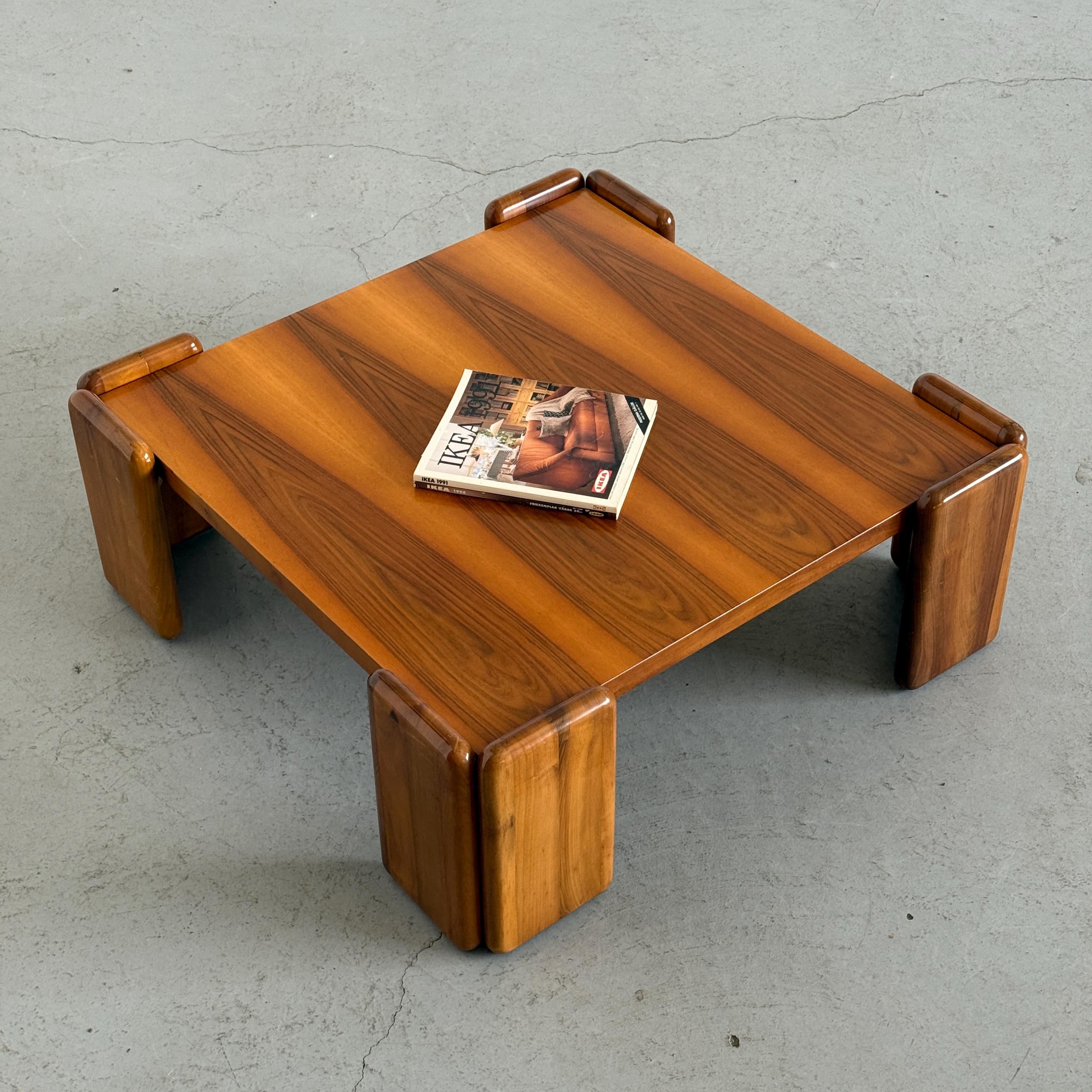 ‘Sapporo’ Walnut Coffee Table by Mario Marenco for Mobilgirgi