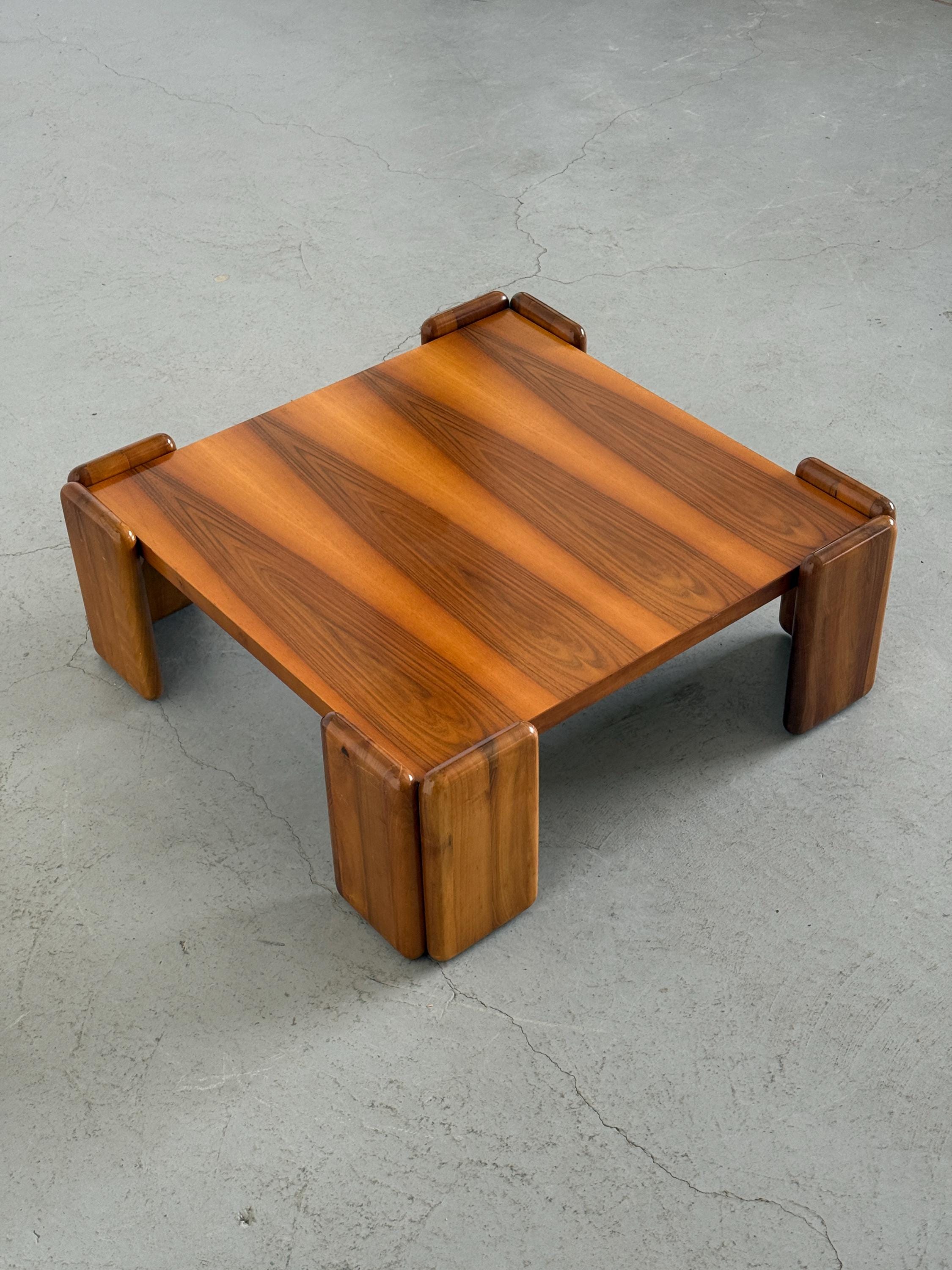 ‘Sapporo’ Walnut Coffee Table by Mario Marenco for Mobilgirgi