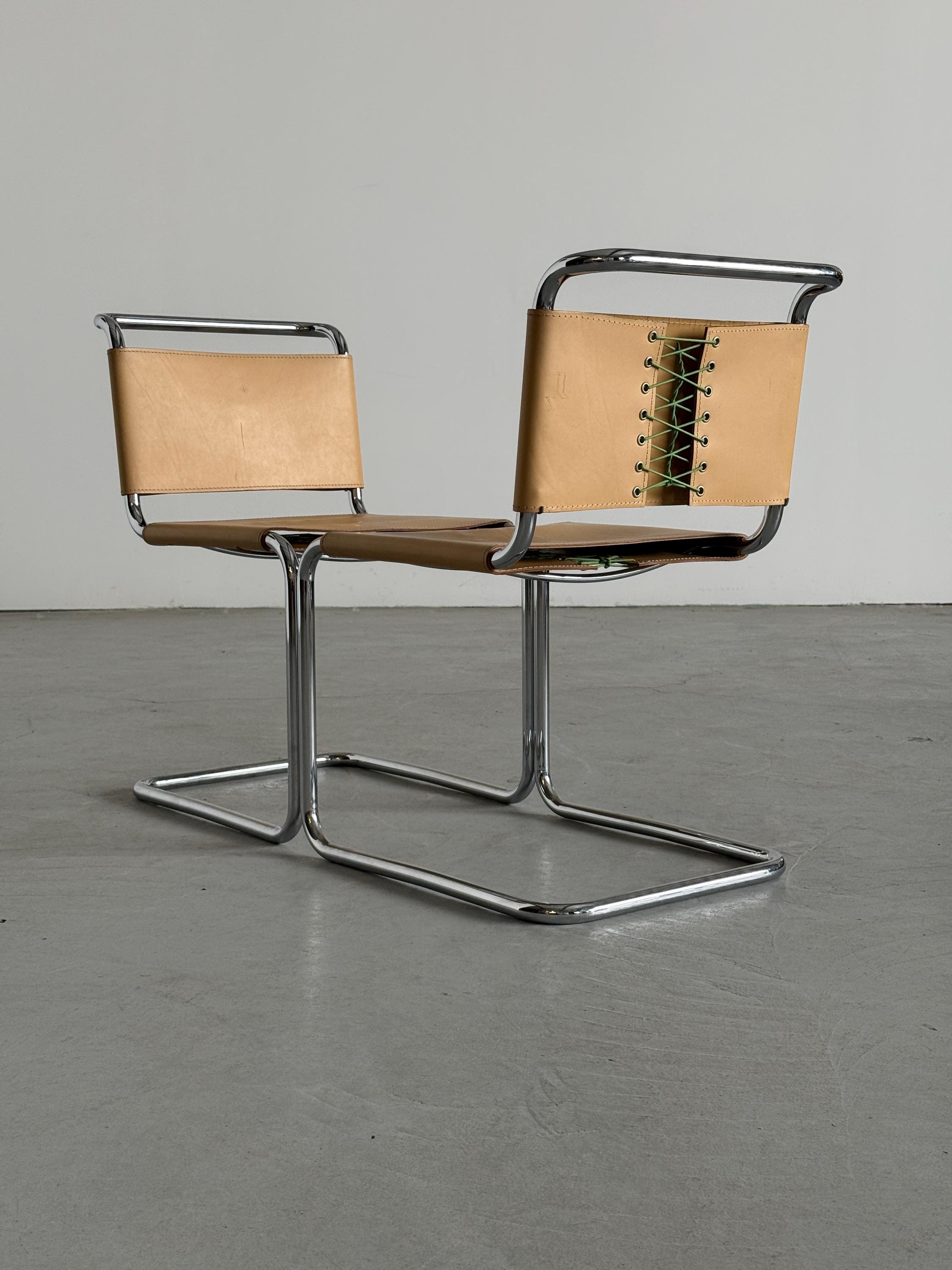 Mart Stam Style Cantilever Dining Chairs by Fasem