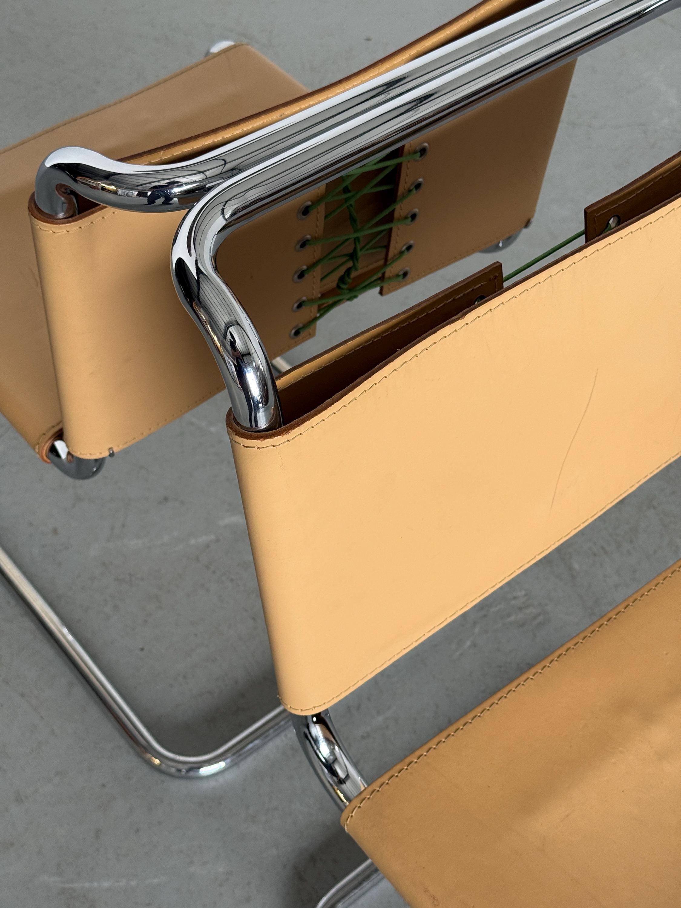 Mart Stam Style Cantilever Dining Chairs by Fasem