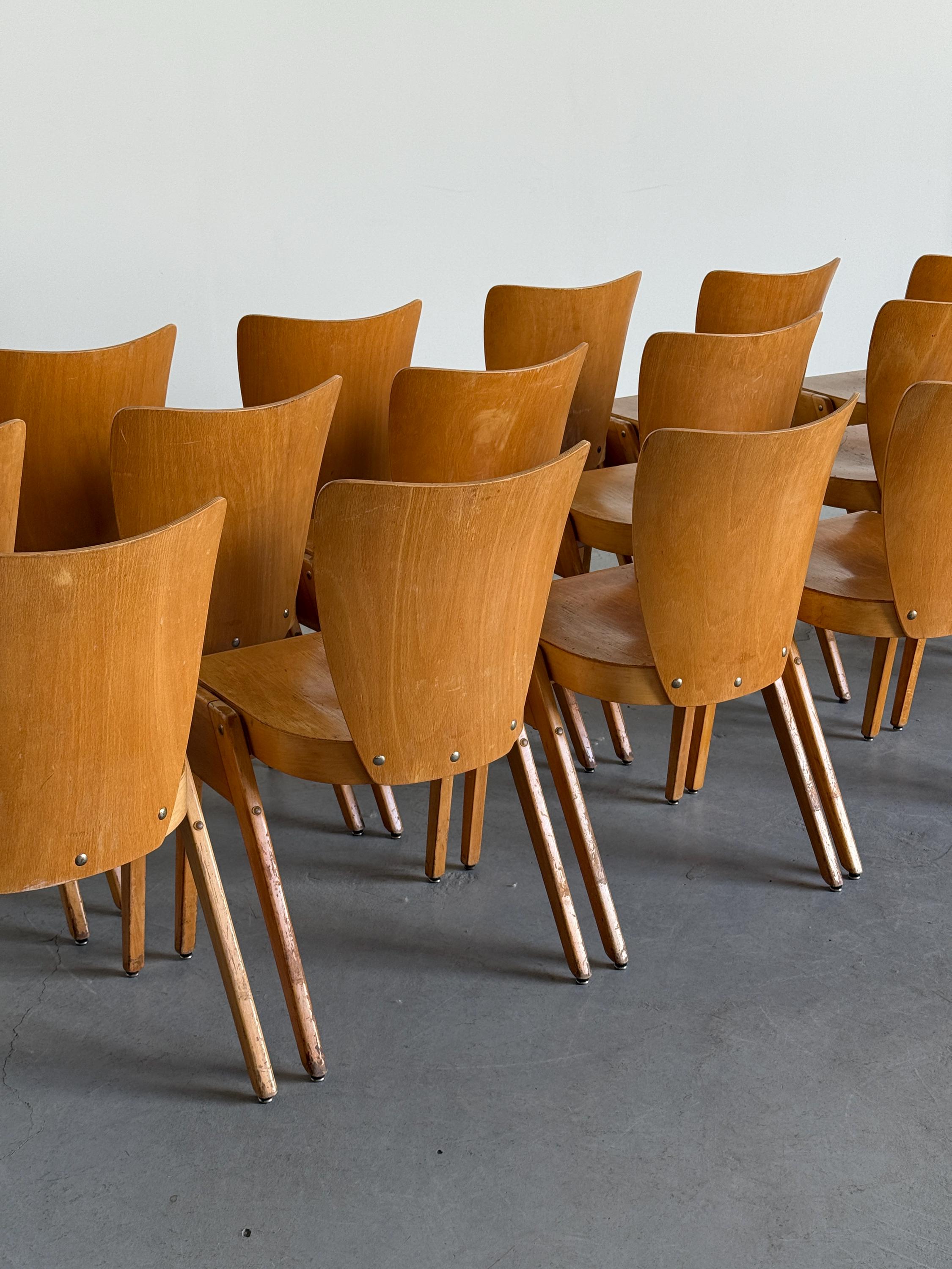 Stackable Mid-Century Dining Chairs by Kaderer