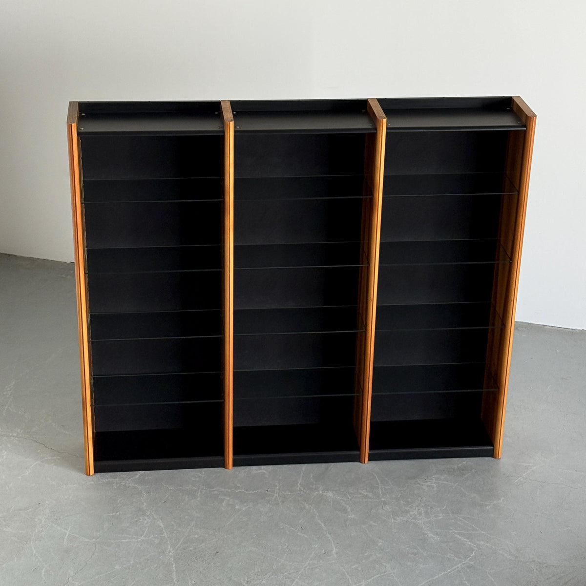 Triple Open Bookcase in the Style of Afra & Tobia Scarpa
