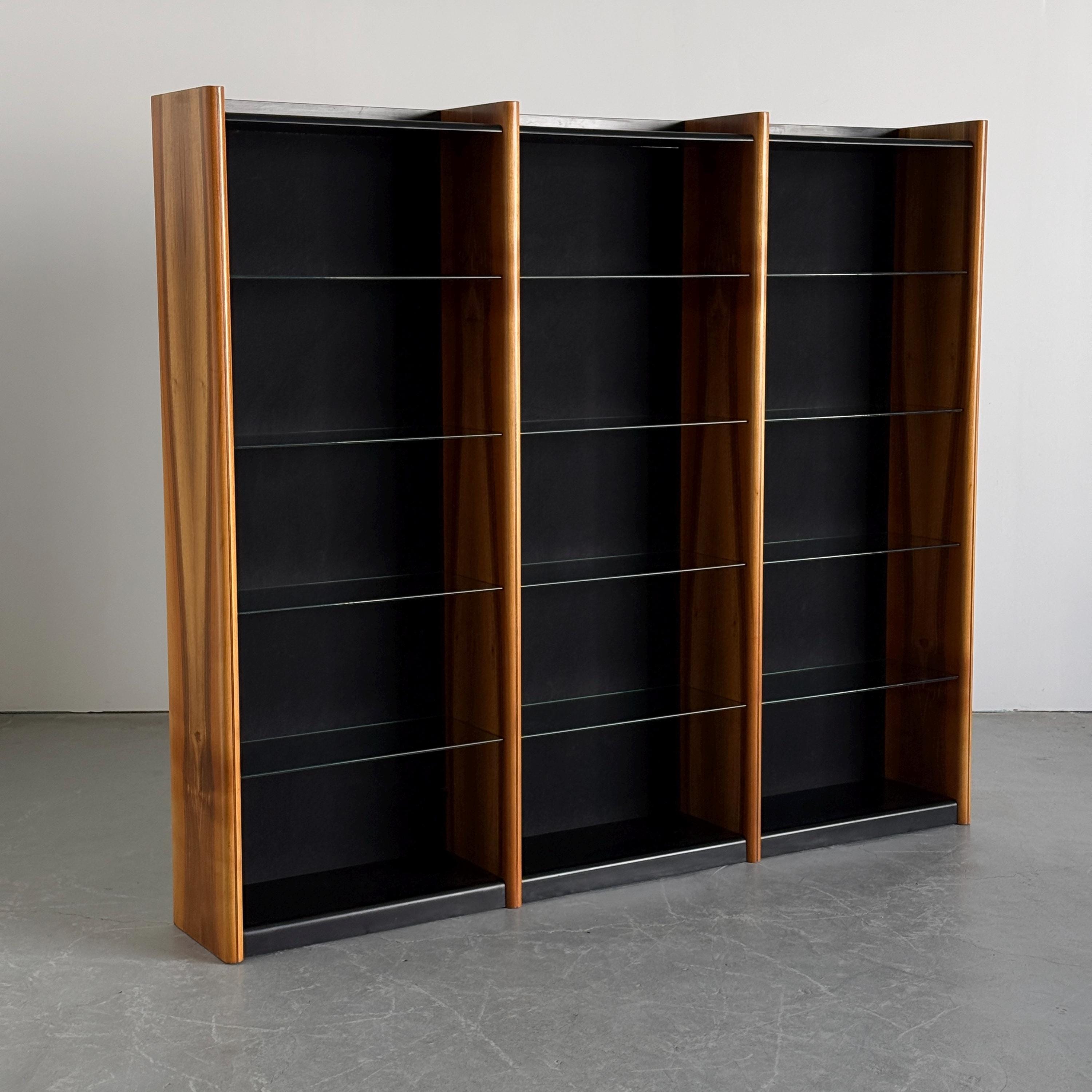 Triple Open Bookcase in the Style of Afra & Tobia Scarpa