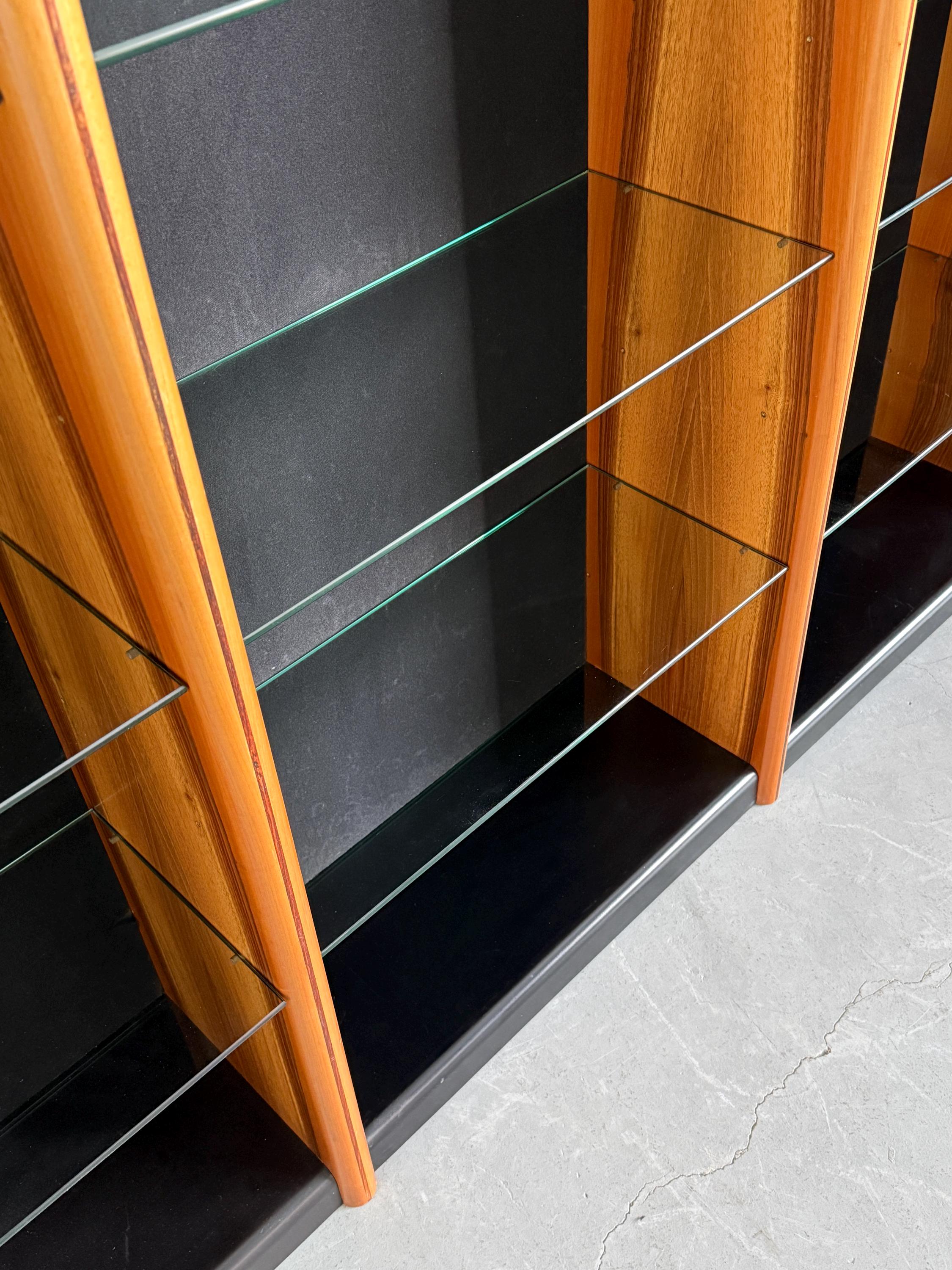 Triple Open Bookcase in the Style of Afra & Tobia Scarpa