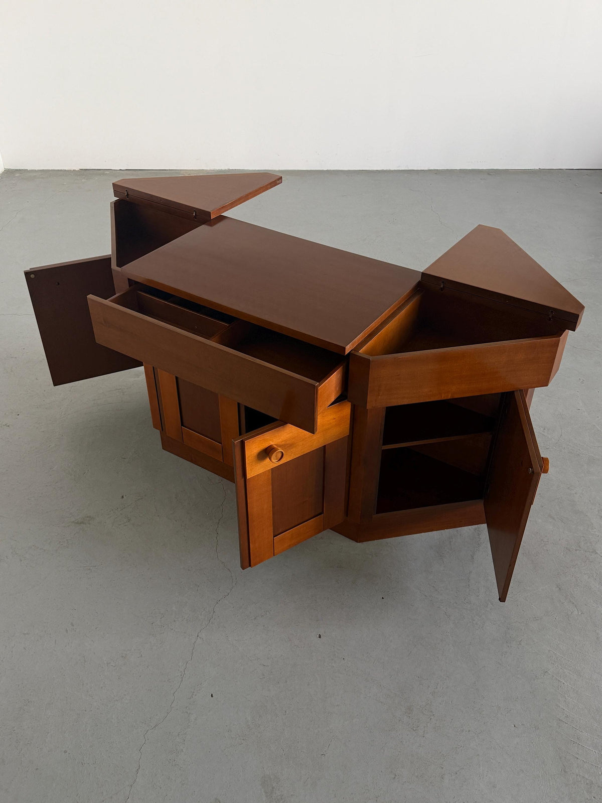 Walnut Sideboard by Silvio Coppola for Bernini