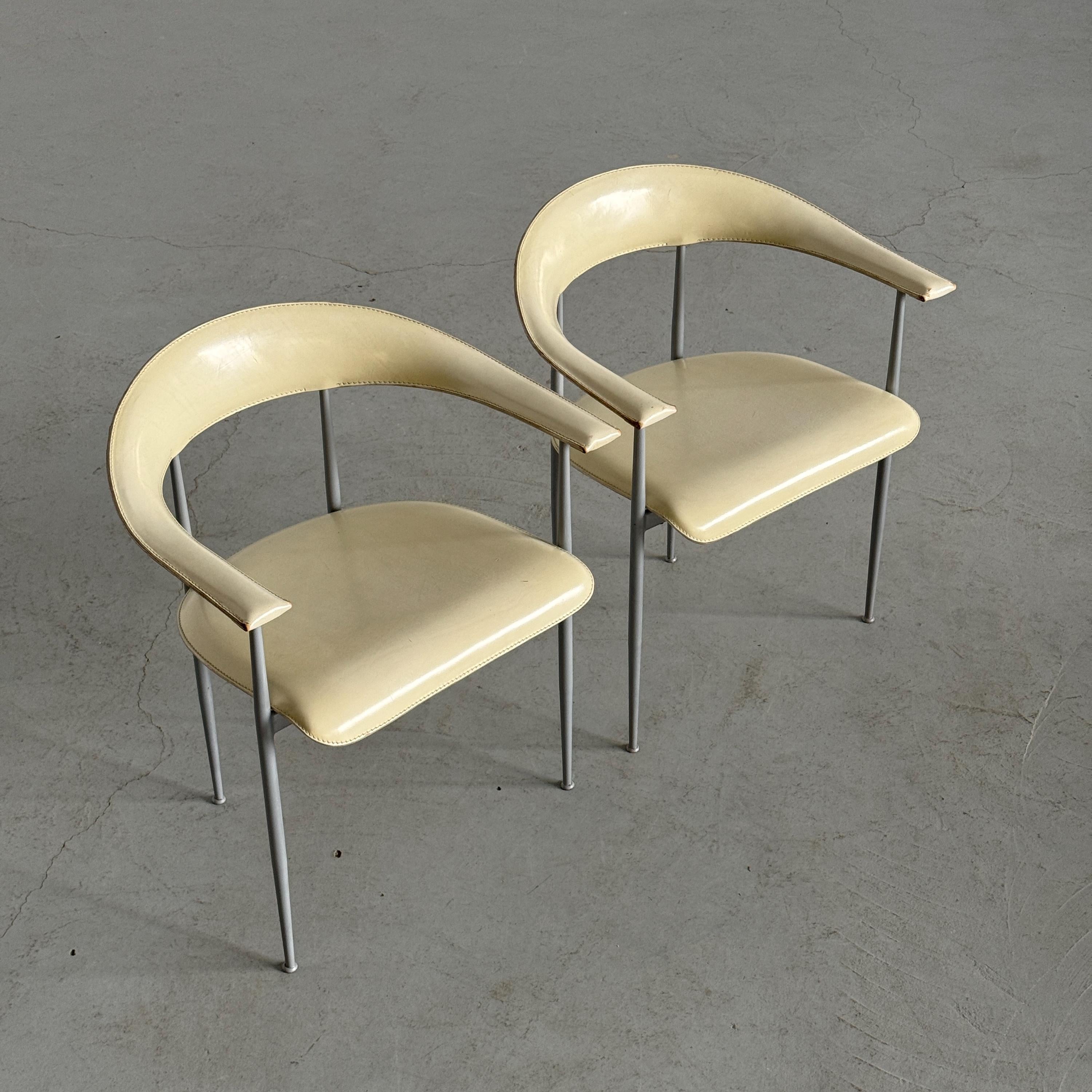 'P40' Dining Chairs by Vegni & Gualtierotti for Fasem