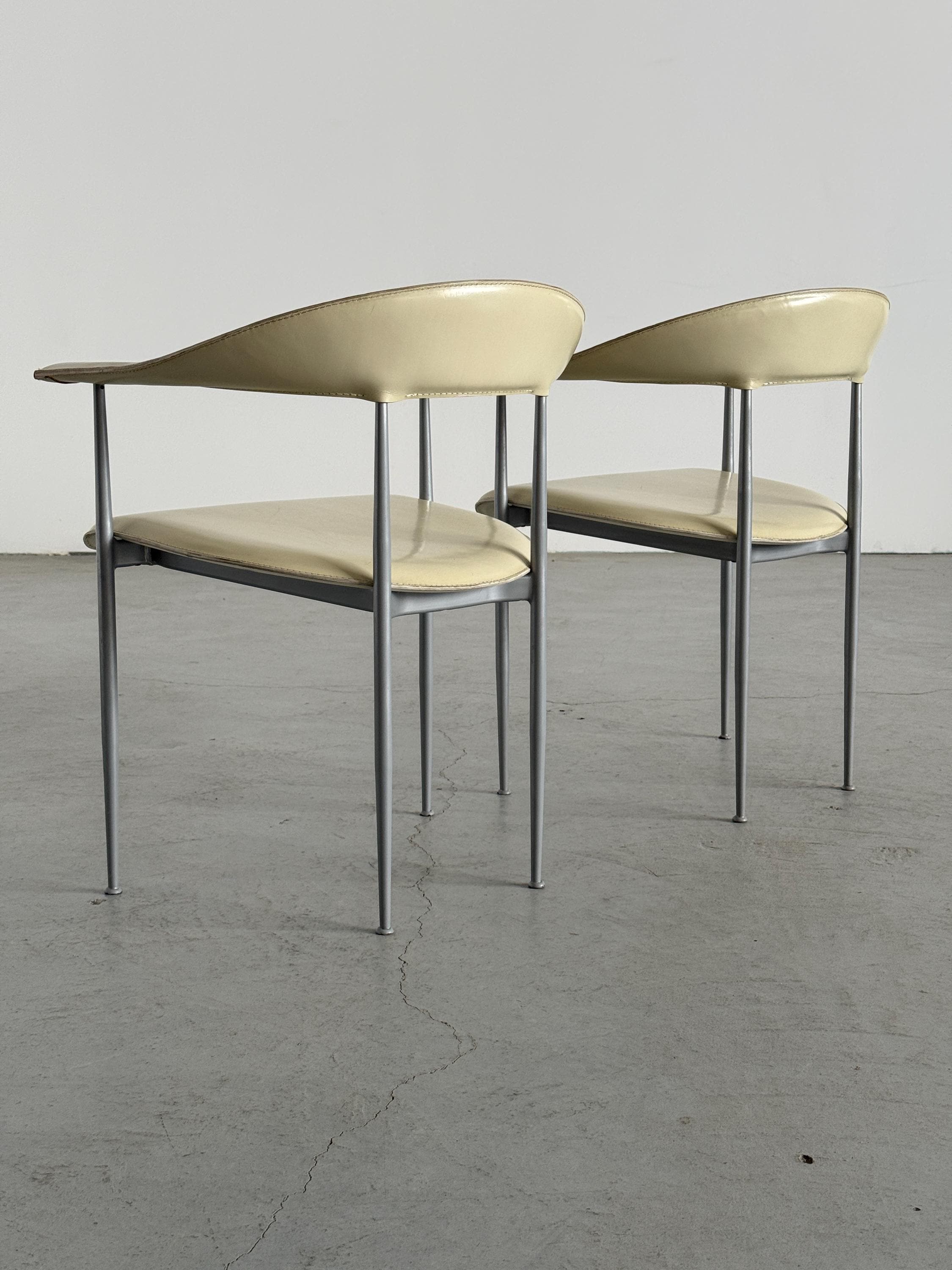 'P40' Dining Chairs by Vegni & Gualtierotti for Fasem