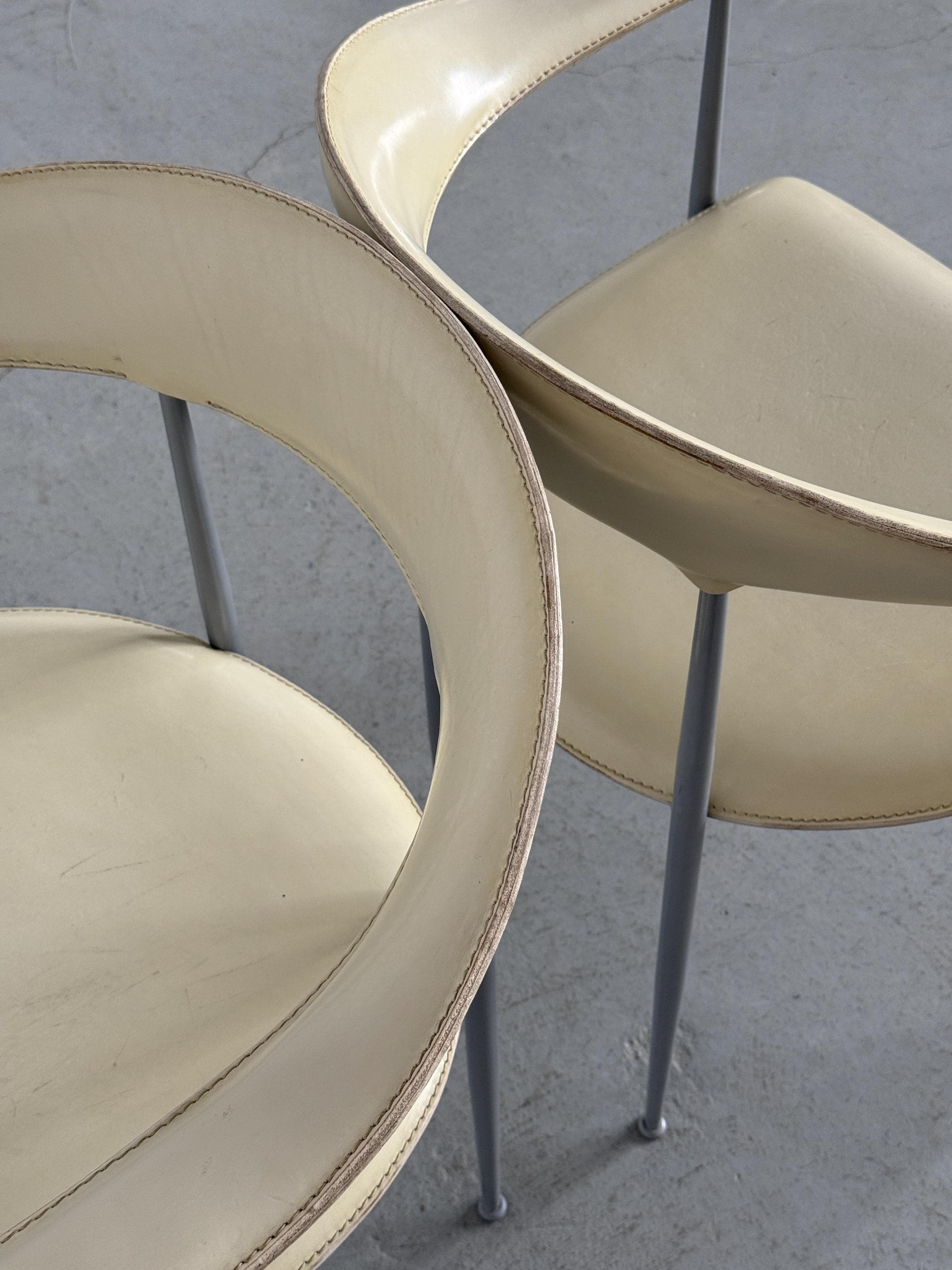 'P40' Dining Chairs by Vegni & Gualtierotti for Fasem