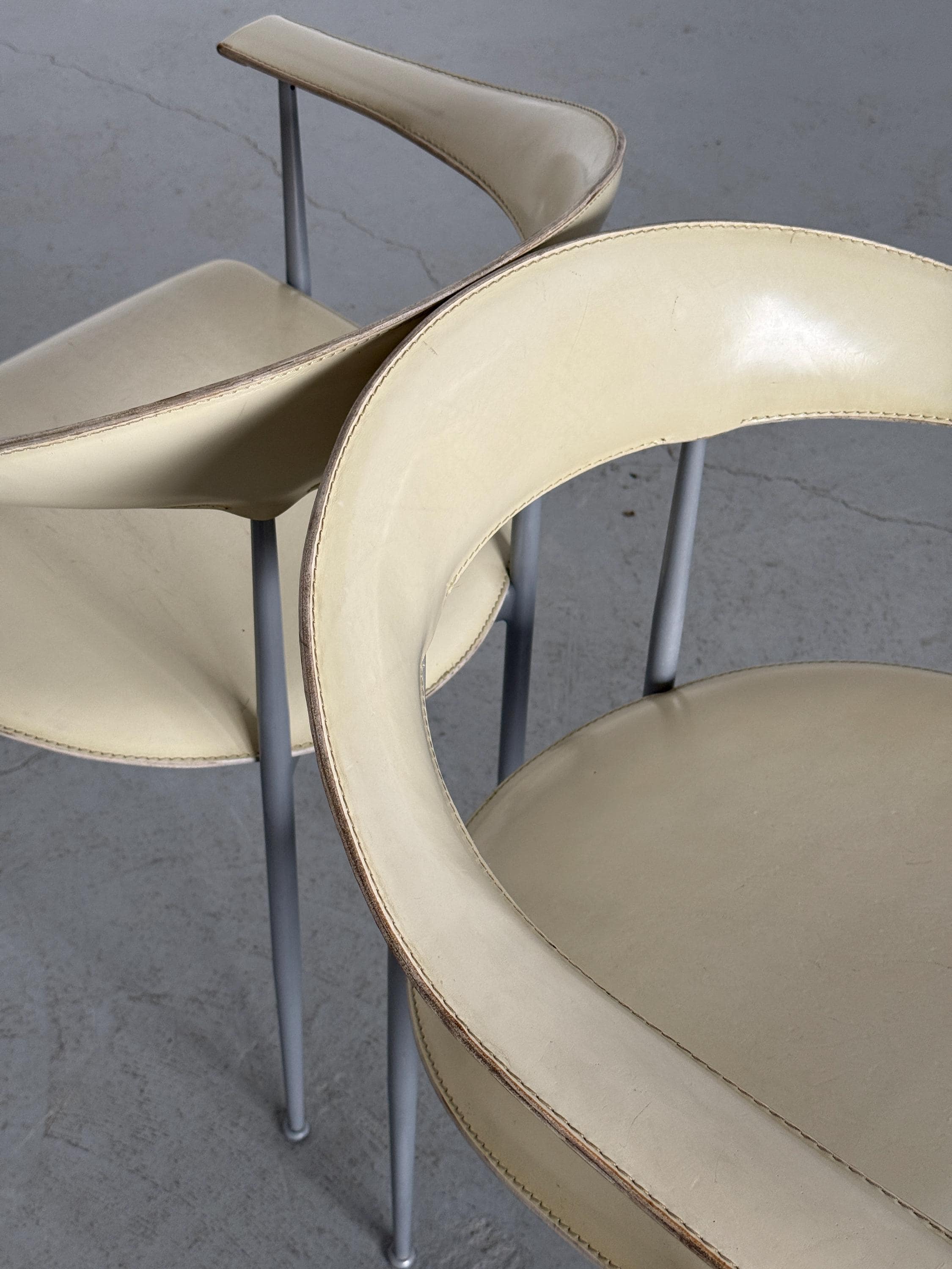'P40' Dining Chairs by Vegni & Gualtierotti for Fasem