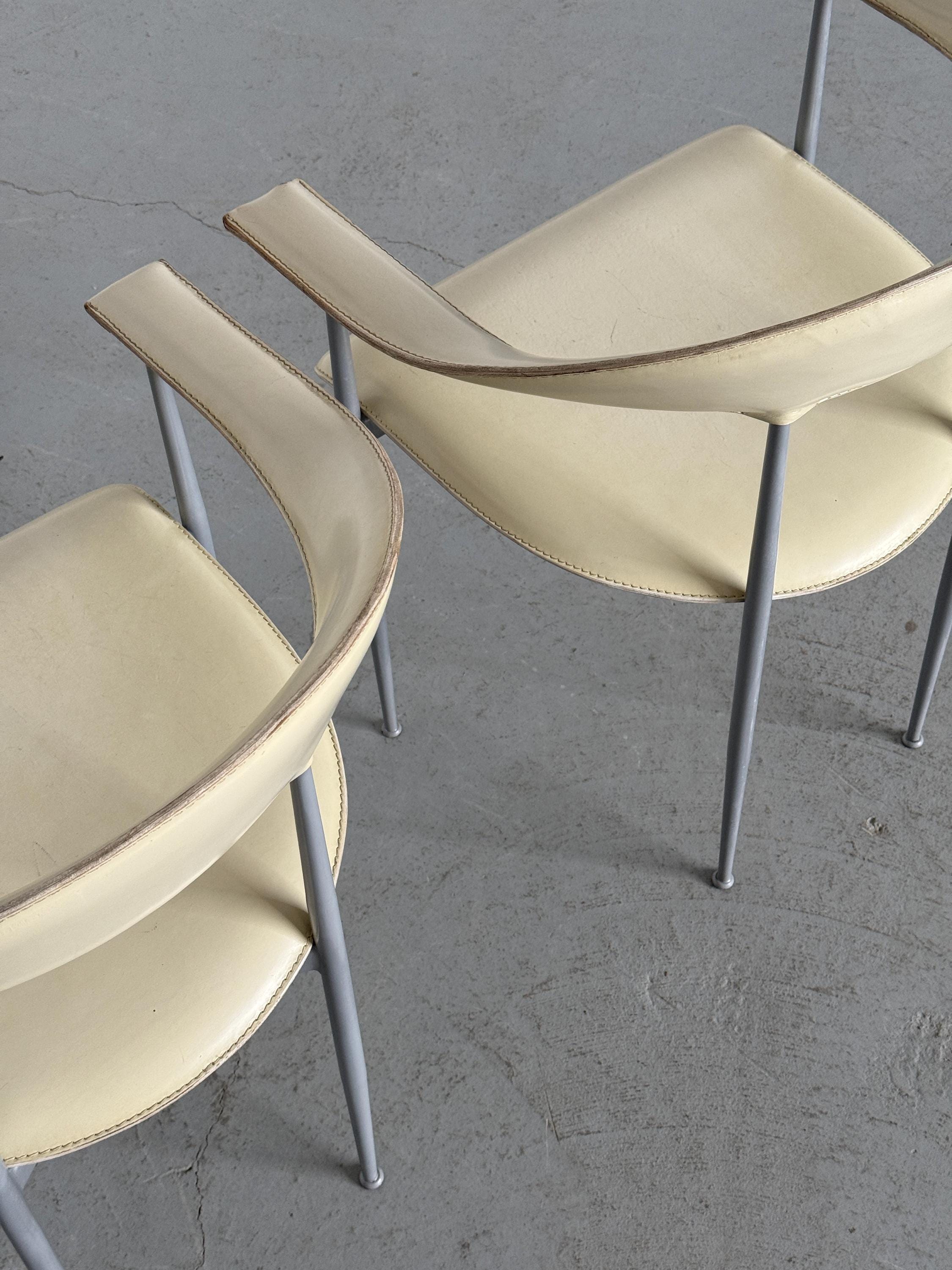 'P40' Dining Chairs by Vegni & Gualtierotti for Fasem