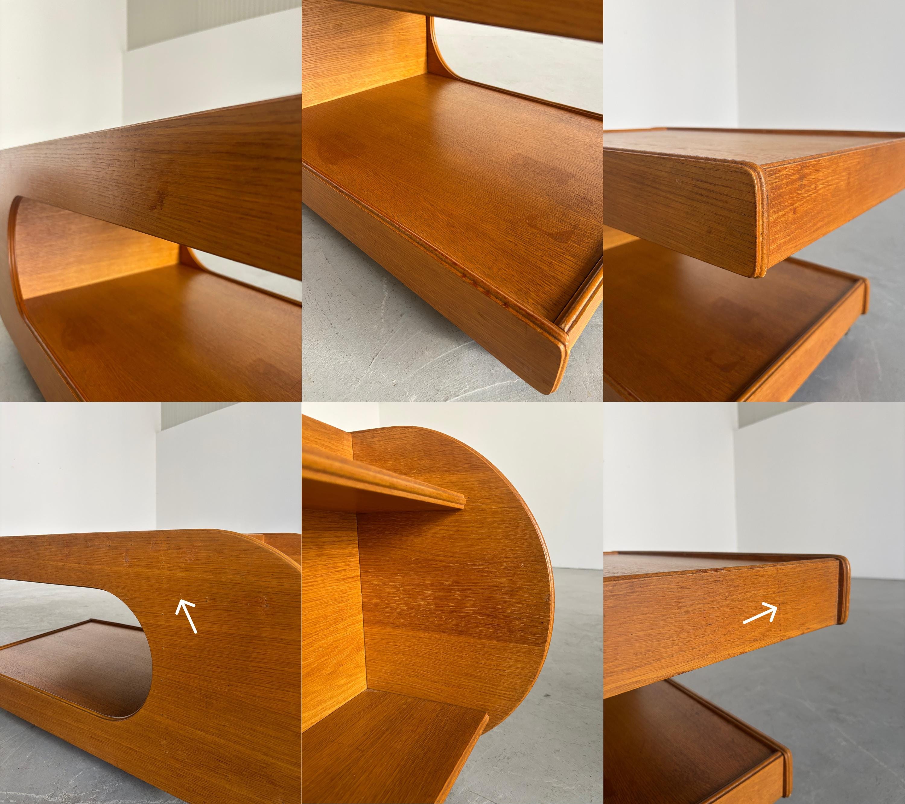 Modernist Veneered Coffee Table