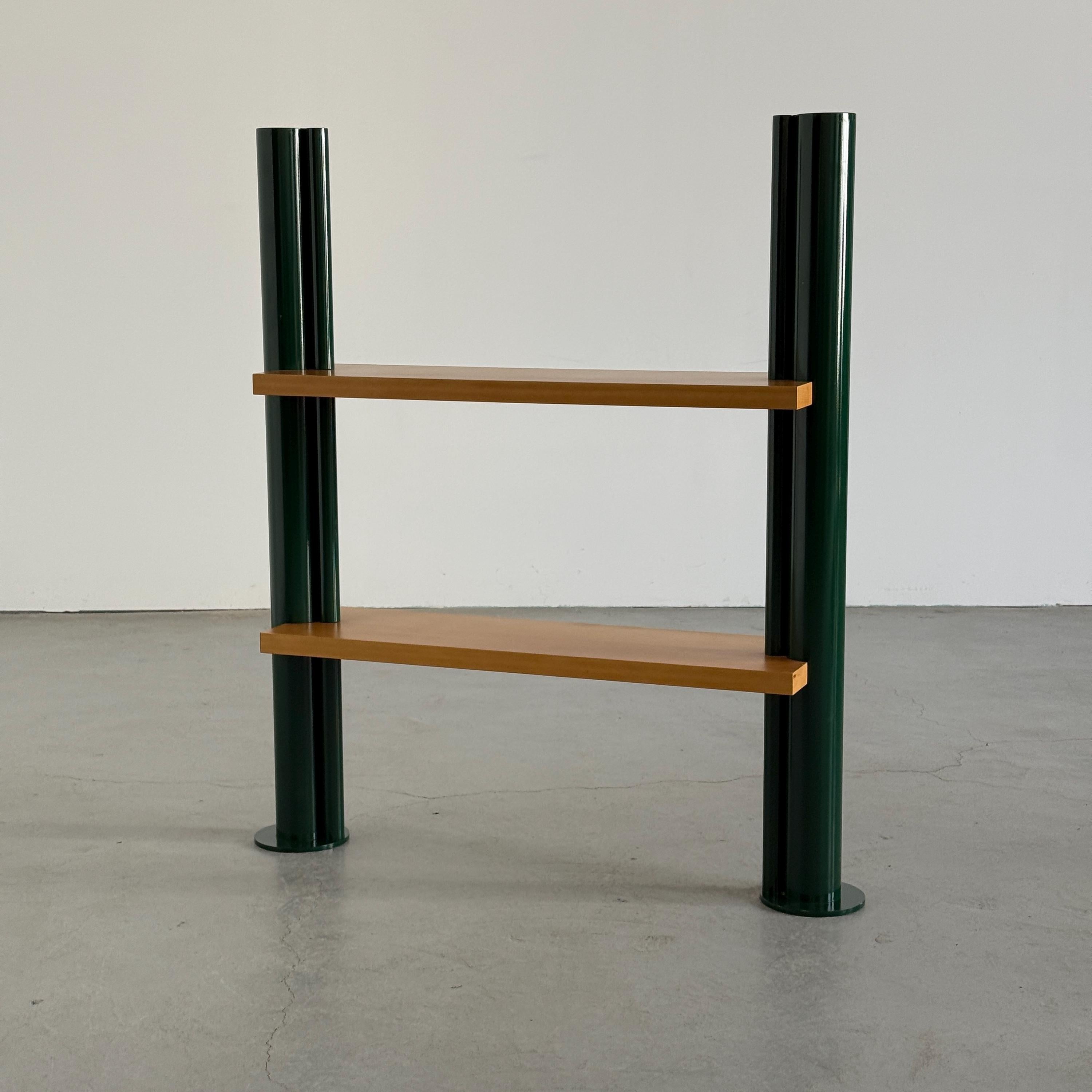 Postmodern Shelving Unit in Green Lacquered Steel – Cherry Cargo