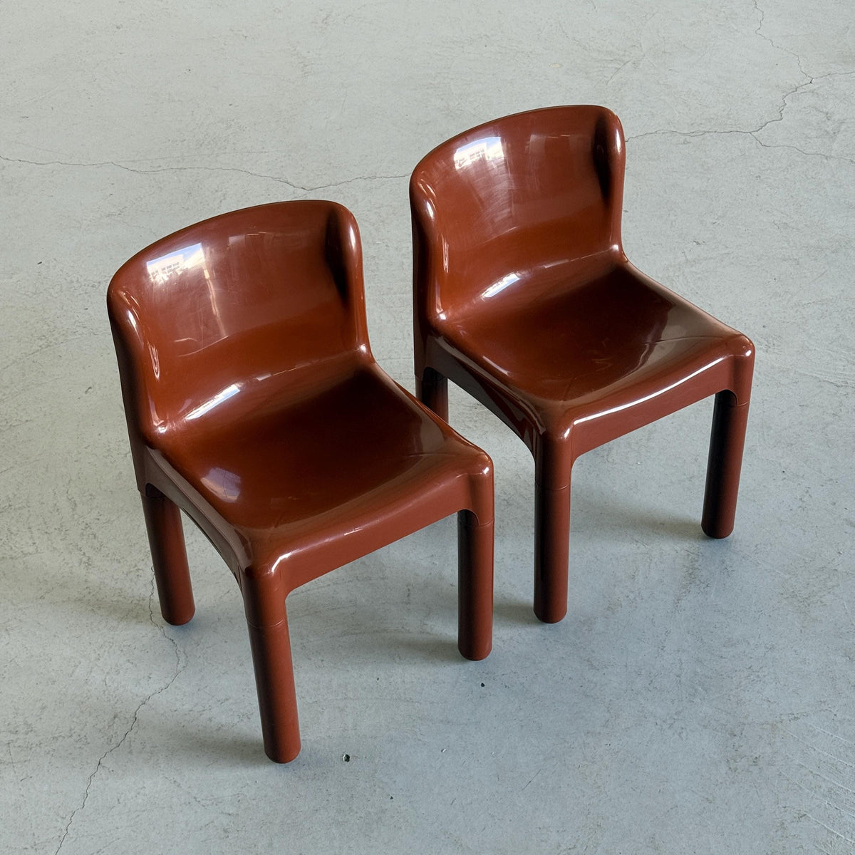 ‘4875’ Dining Chairs by Carlo Bartoli for Kartell
