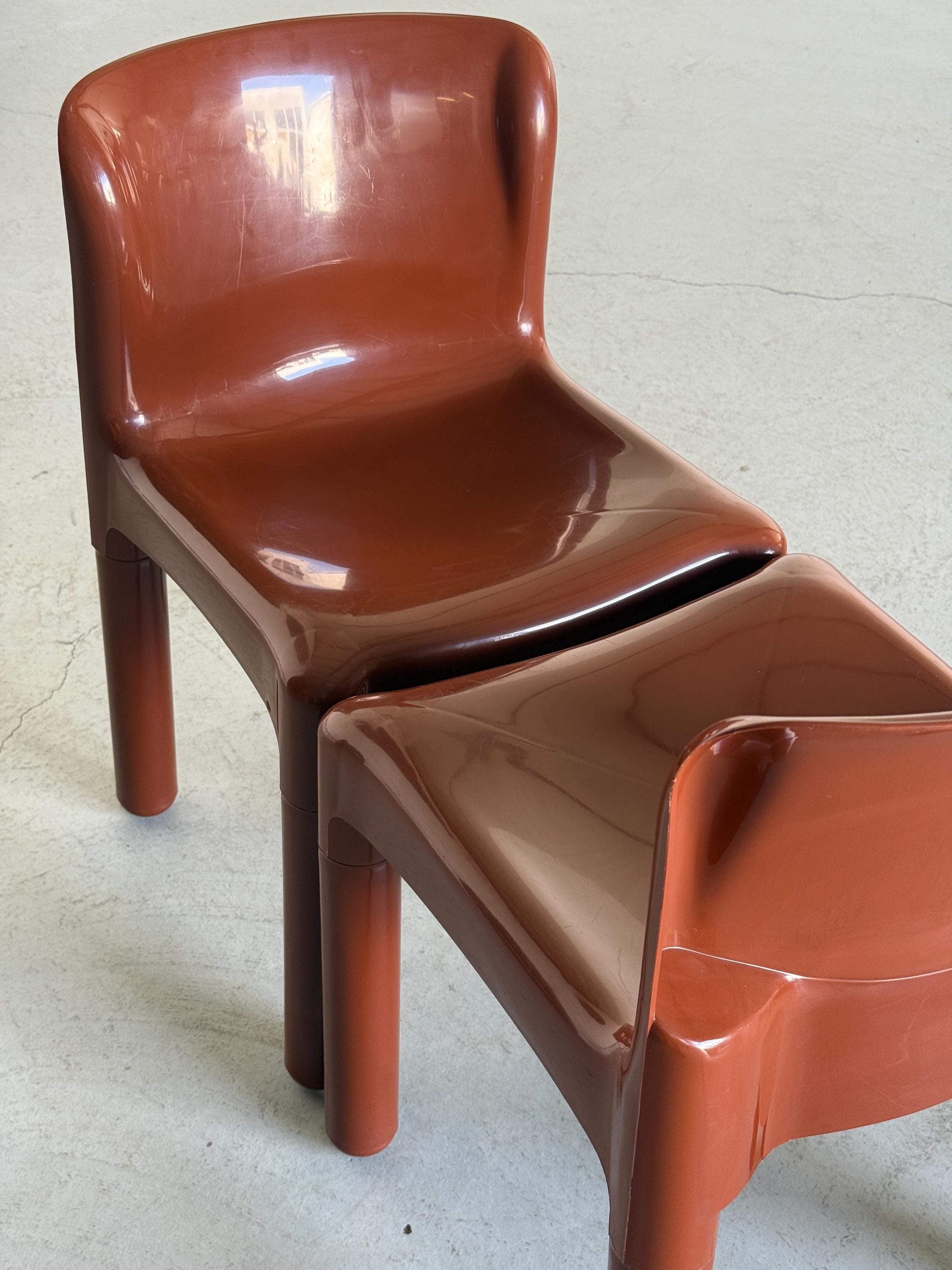 ‘4875’ Dining Chairs by Carlo Bartoli for Kartell