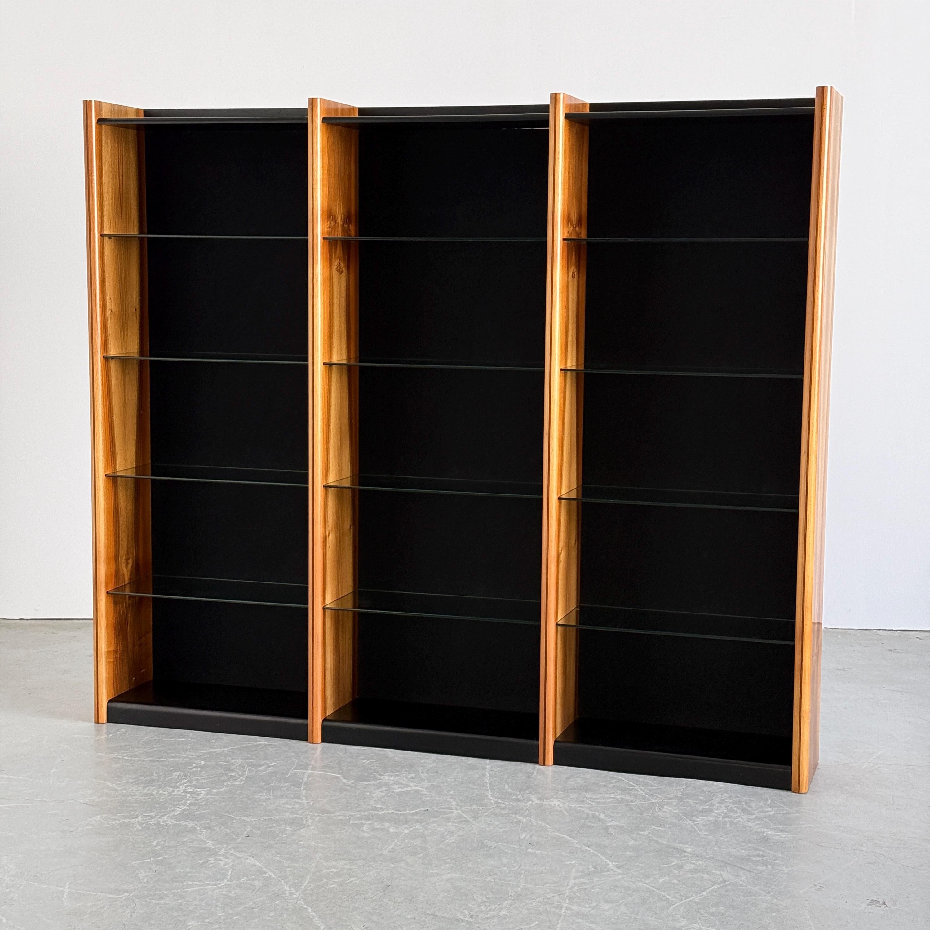 Triple Open Bookcase in the Style of Afra & Tobia Scarpa