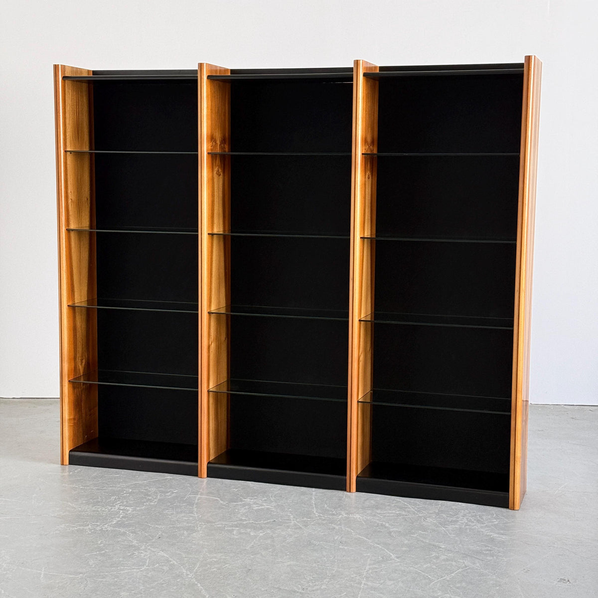 Triple Open Bookcase in the Style of Afra & Tobia Scarpa