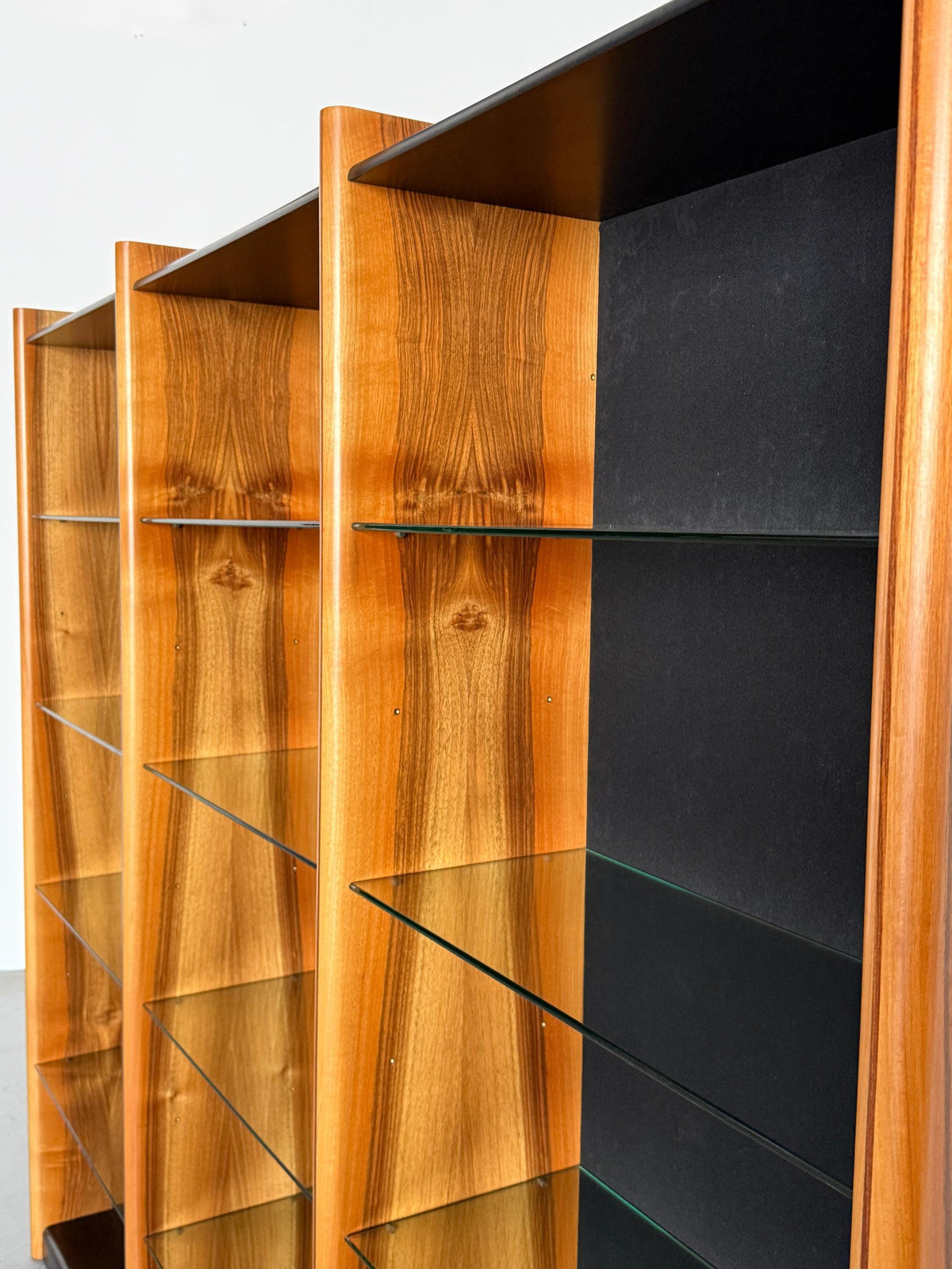 Triple Open Bookcase in the Style of Afra & Tobia Scarpa