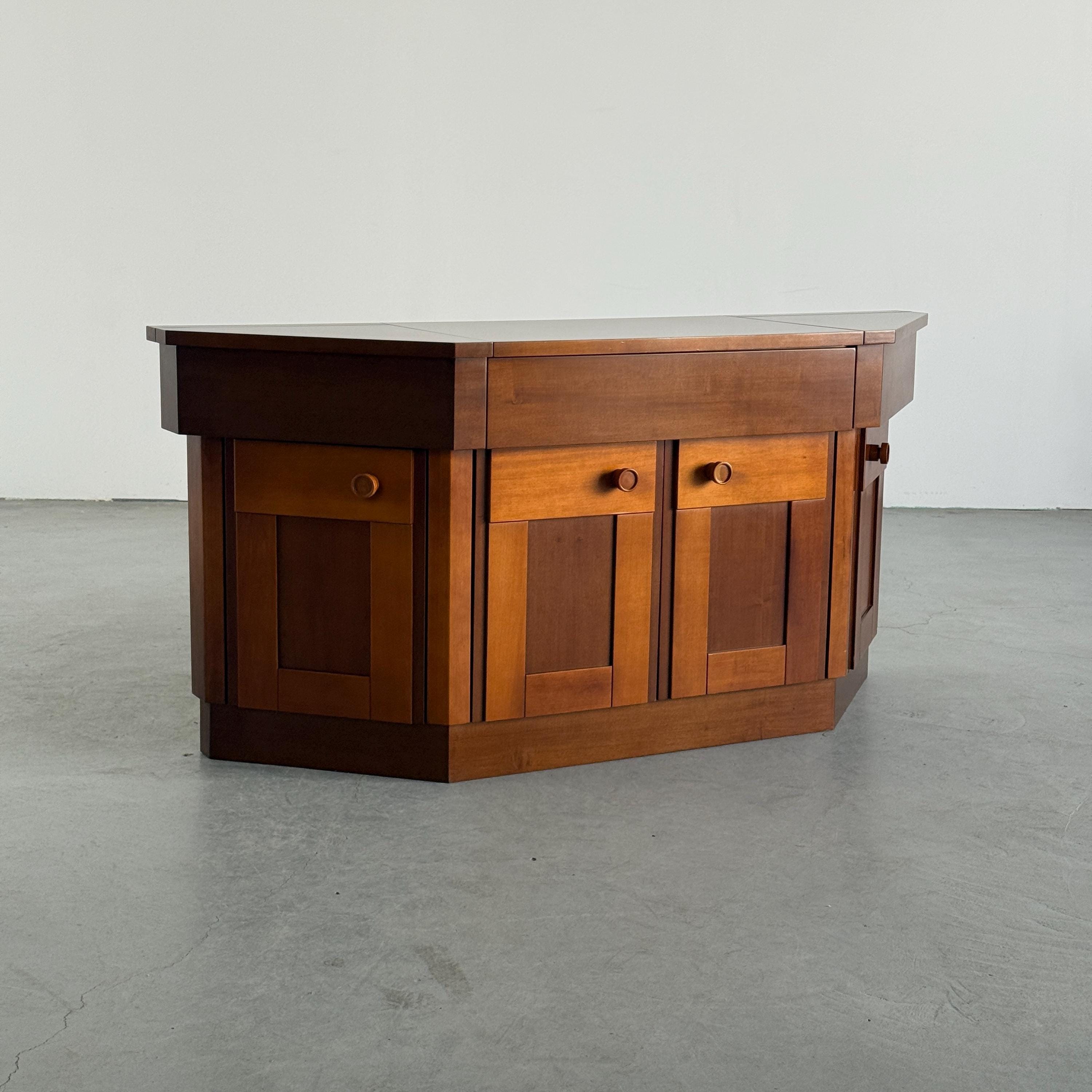 Walnut Sideboard by Silvio Coppola for Bernini