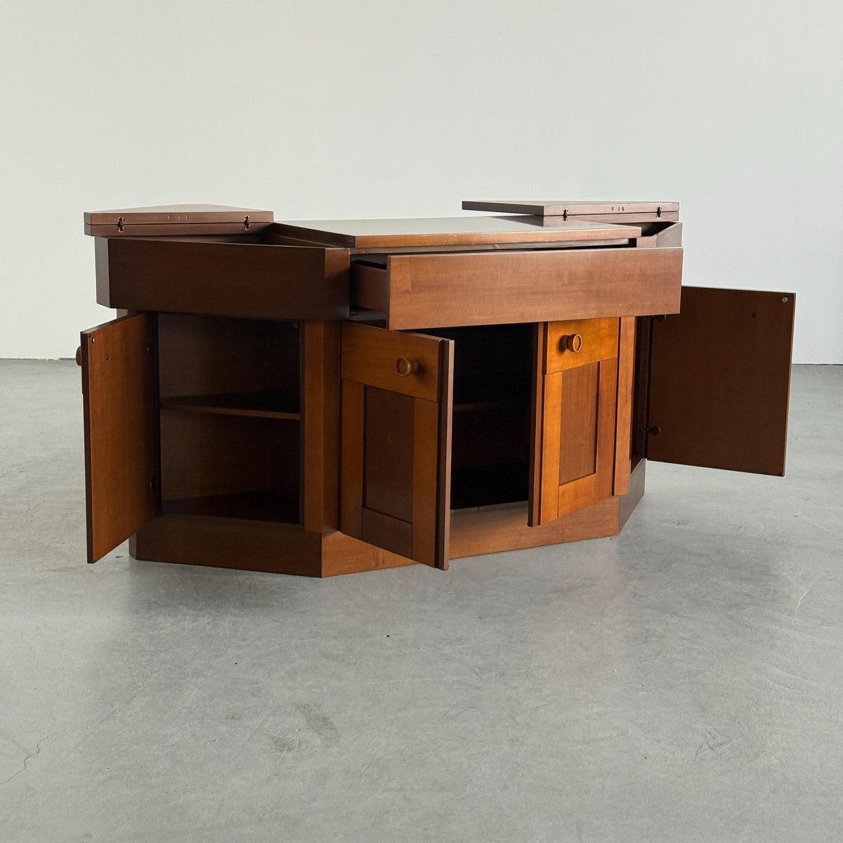 Walnut Sideboard by Silvio Coppola for Bernini