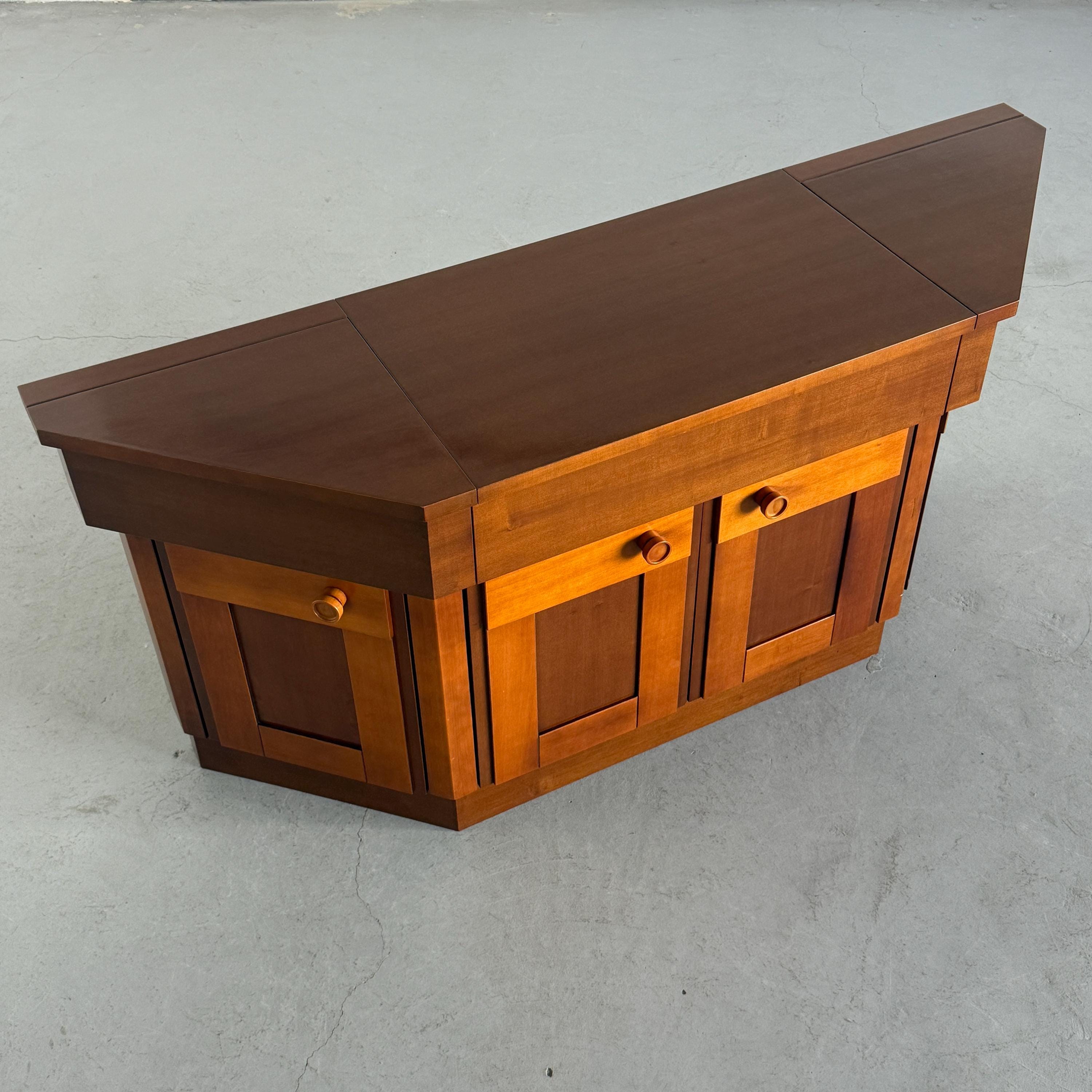 Walnut Sideboard by Silvio Coppola for Bernini