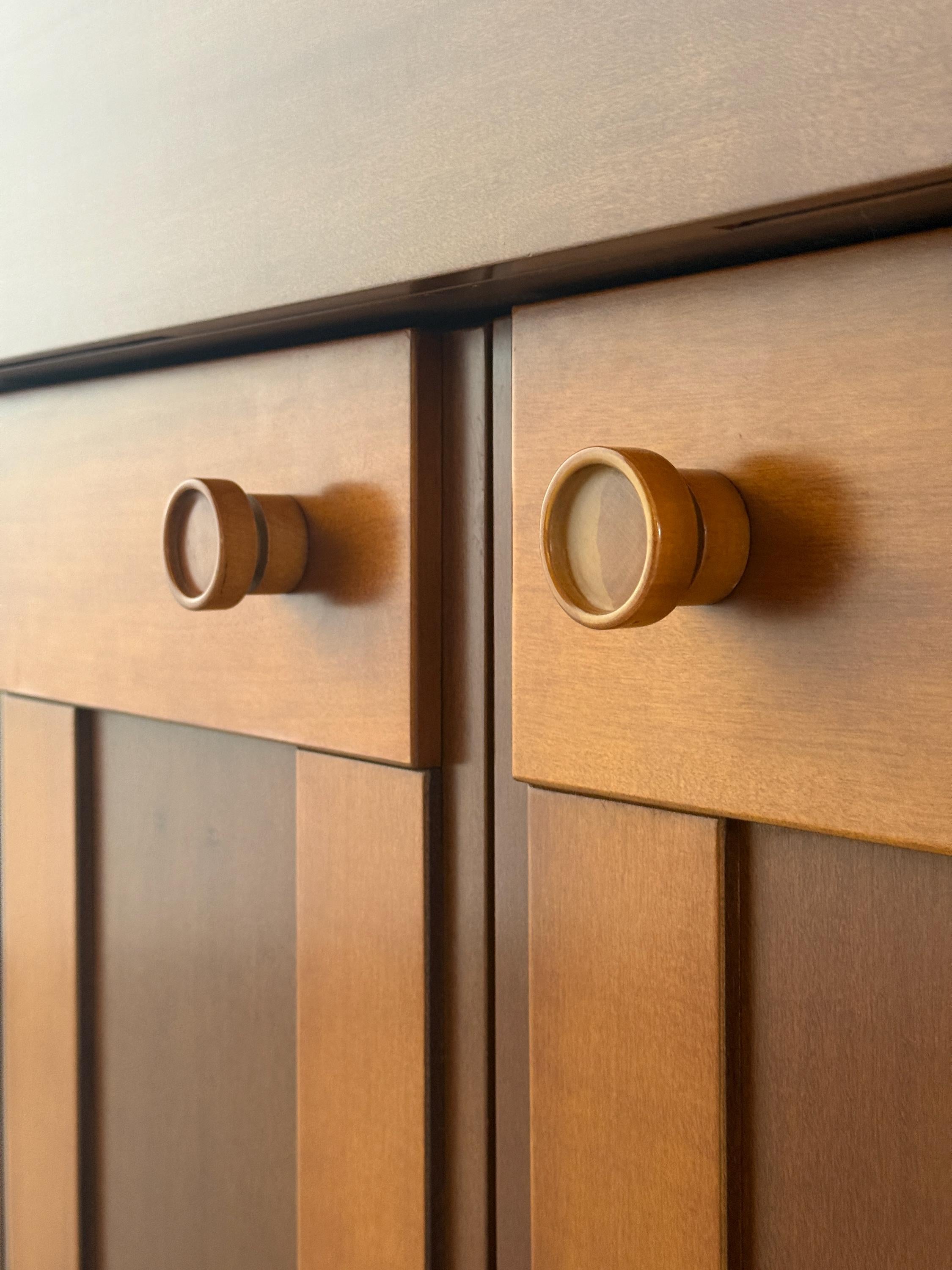 Walnut Sideboard by Silvio Coppola for Bernini