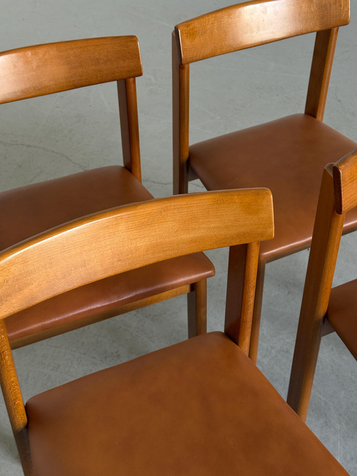 Late Modern Wood Dining Chairs