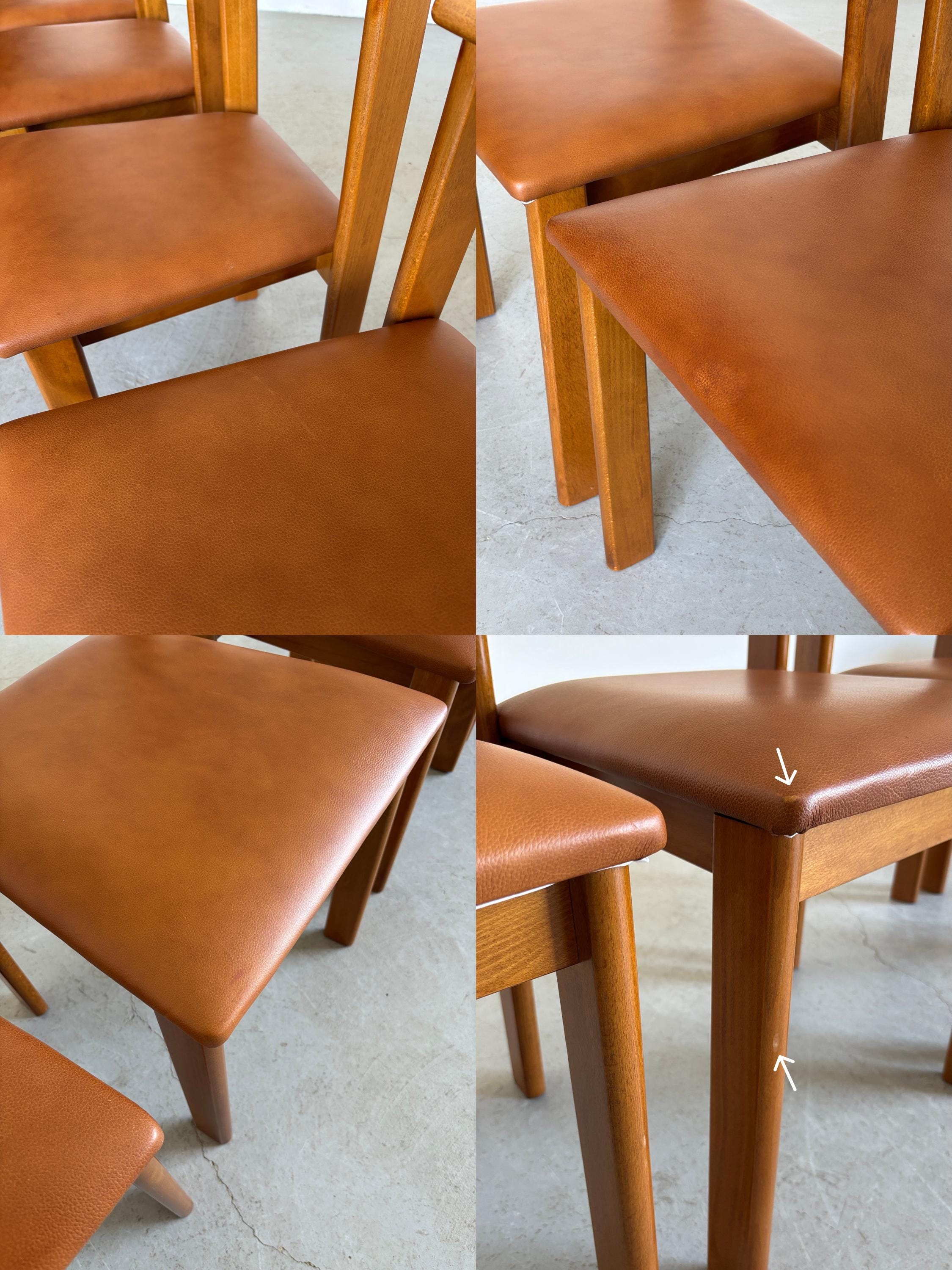 Late Modern Wood Dining Chairs