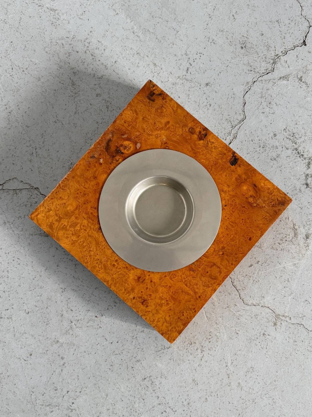 Large Burl Wood Ashtray
