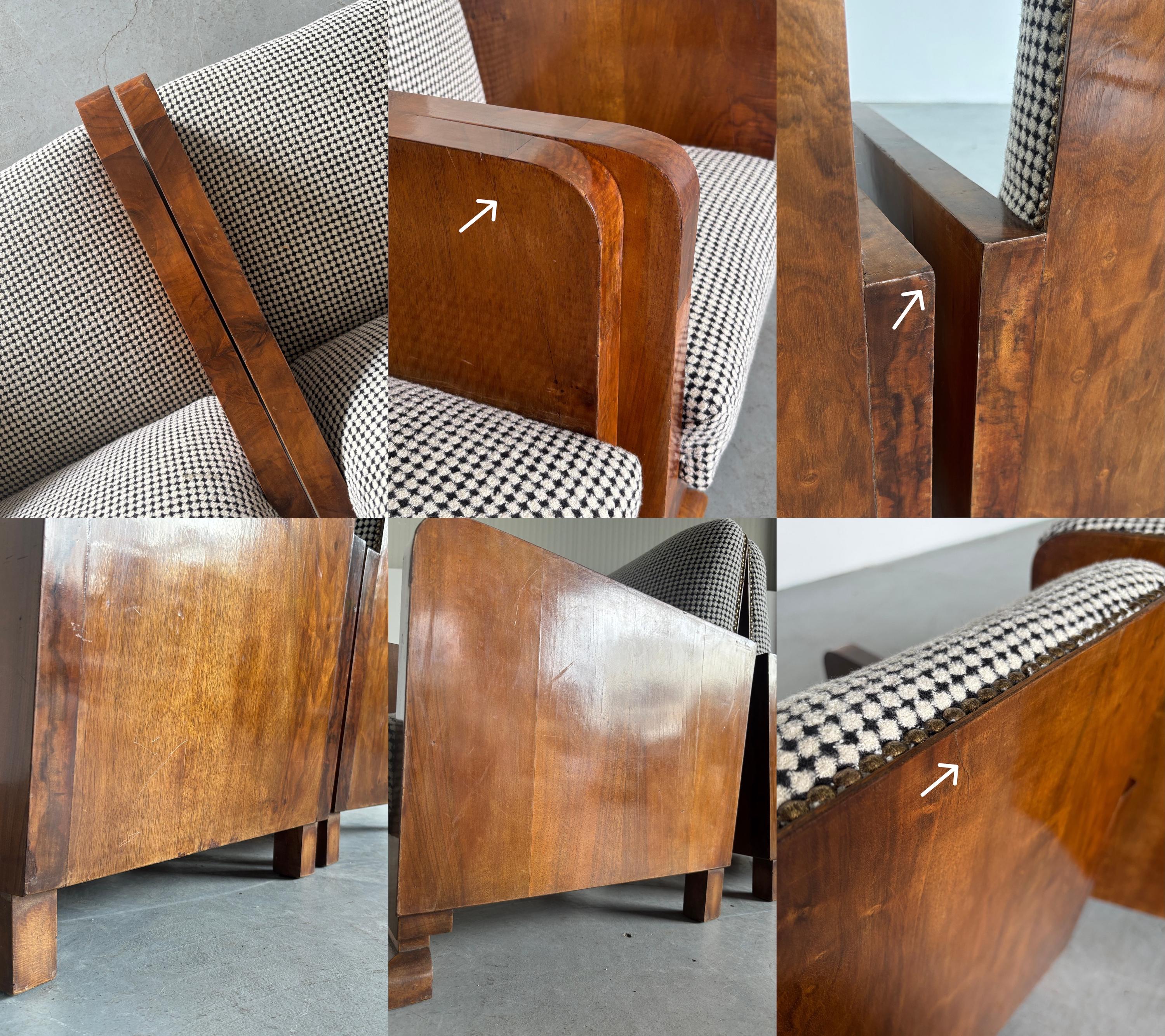 Art Deco Petit Slipper Chairs