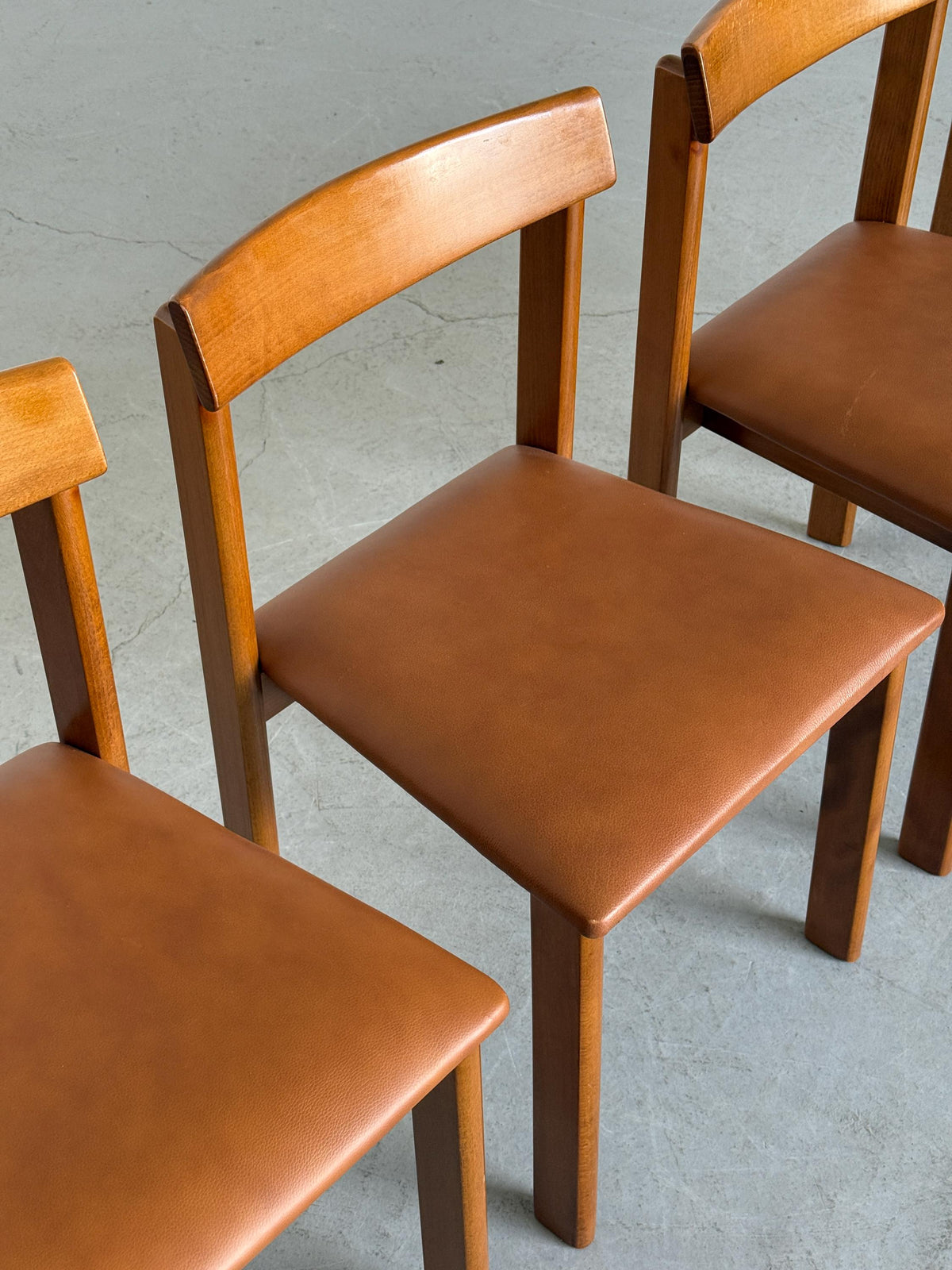 Late Modern Wood Dining Chairs